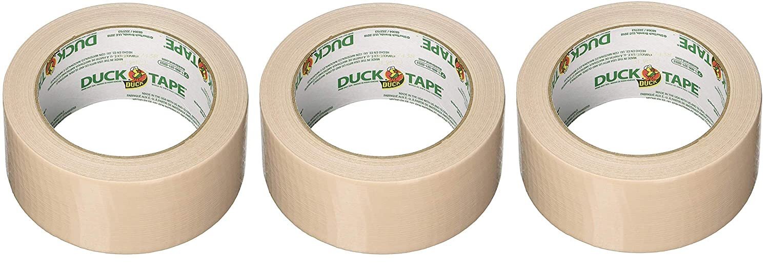 Duck 283264 1.88″ X 20 Yards Beige Duck Tape (Thrее Рack, Cookie Dough)