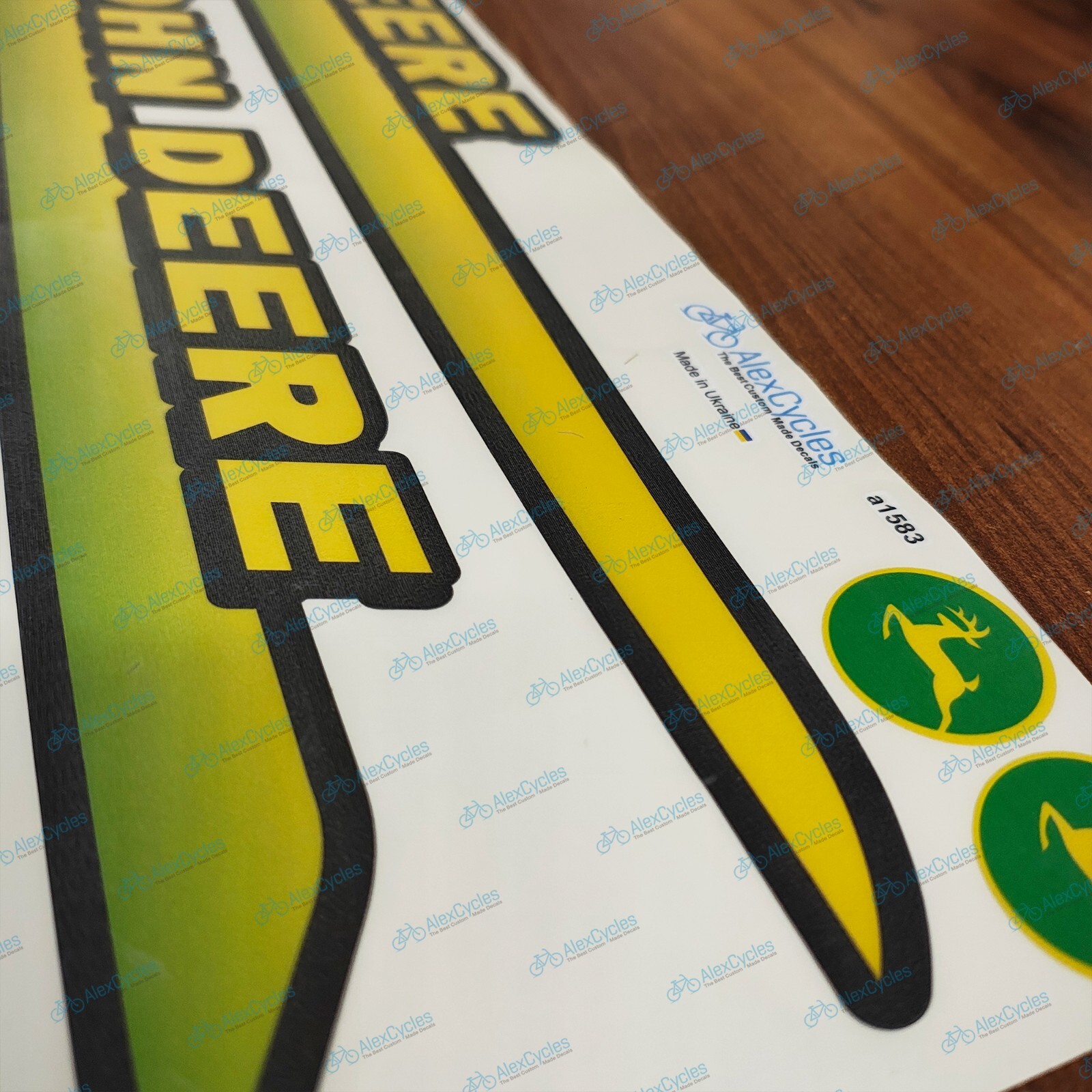 AM122823 Hood Top Stripes Decals LT133 LT155 LT166 LTR155 LTR166 fits John Deere