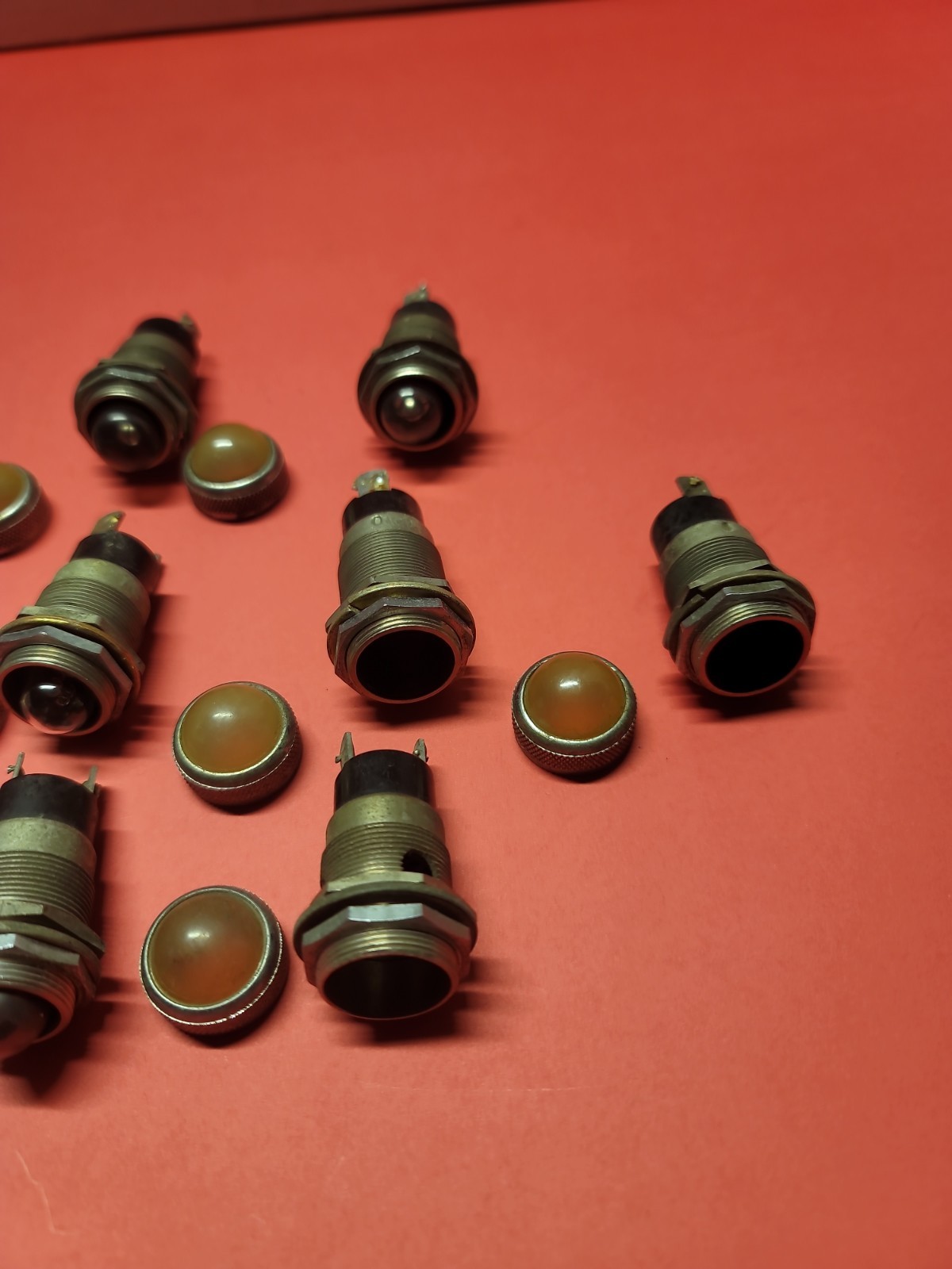 Lot of 10 Vintage Dialco Dialight 75W 125V Panel Indicator Light Socket Untested