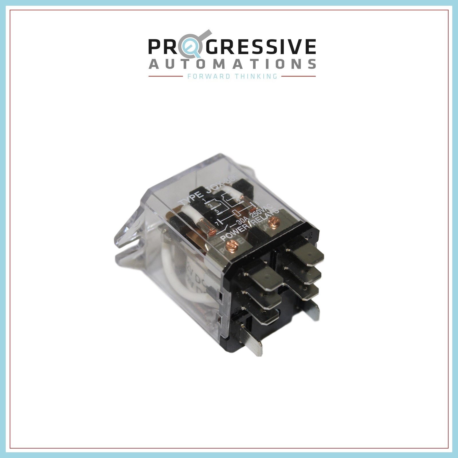 Relay – DPDT – 12 VDC – 30A – Progressive Automations