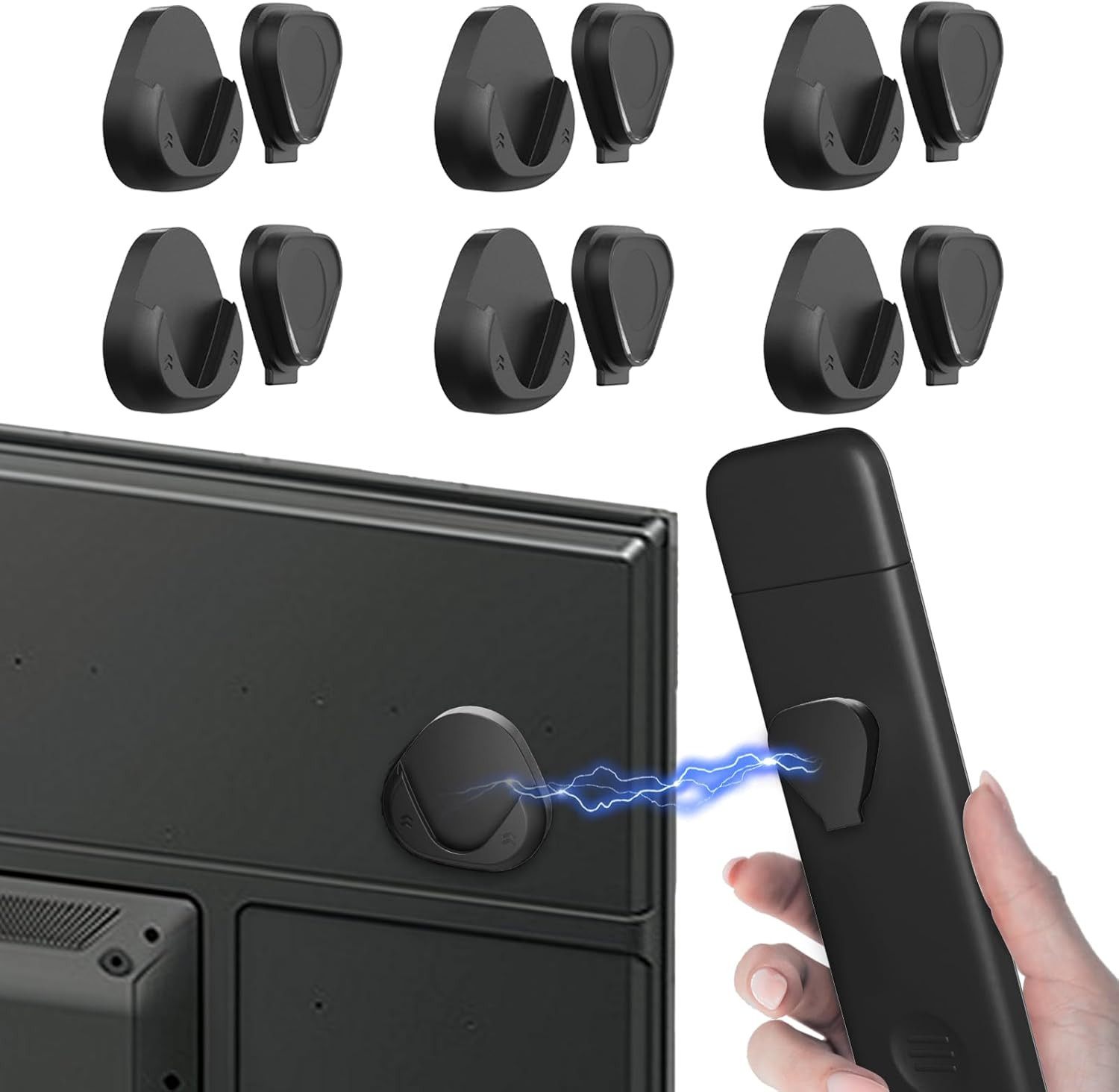 6 Pack Magnetic Remote Control Holder Wall Mount,Convenient and Stylish TV Re…