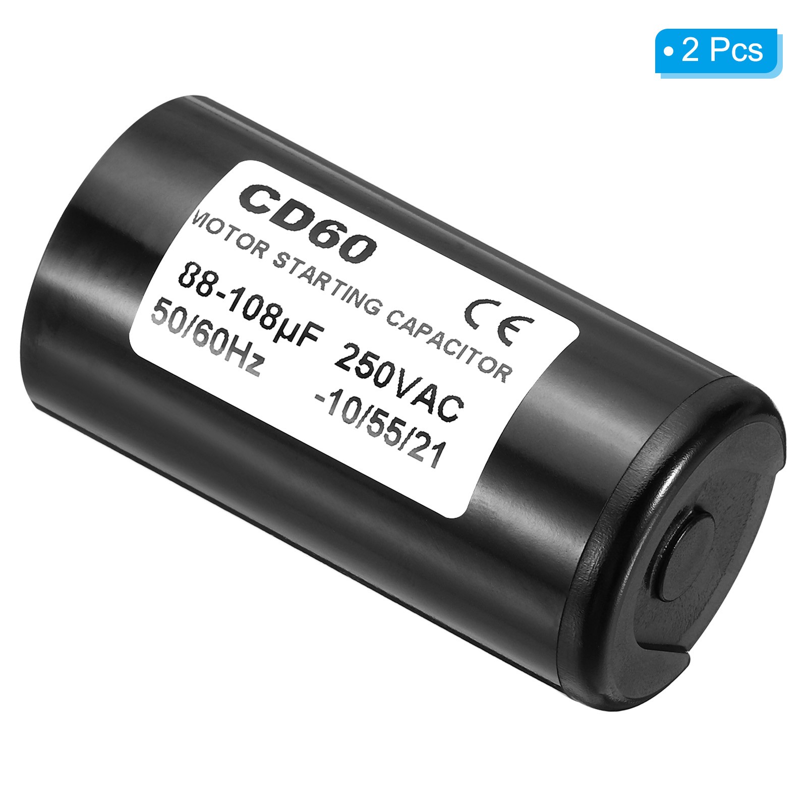2 x Motor Start Capacitor 88-108uF/Mfd 250VAC 50/60Hz CD60 Run Capacitor