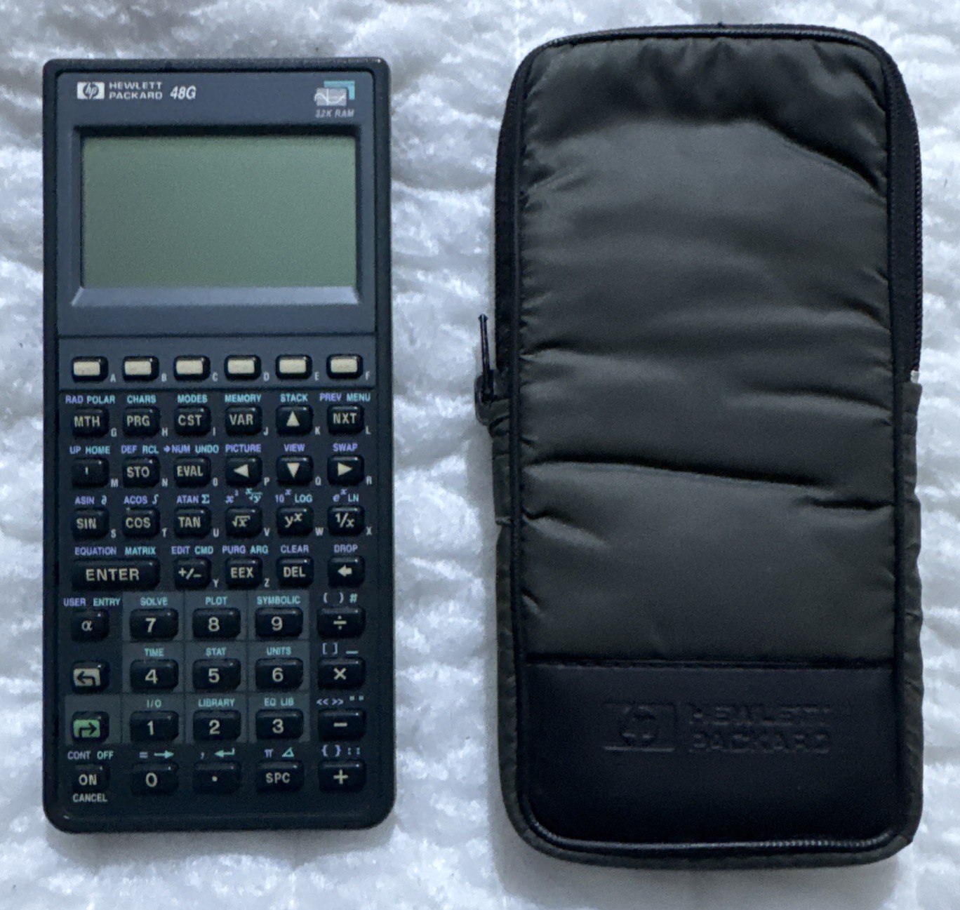 HP 48G Graphing Calculator With Carrying Case Tested Working Fast Free Shippimg