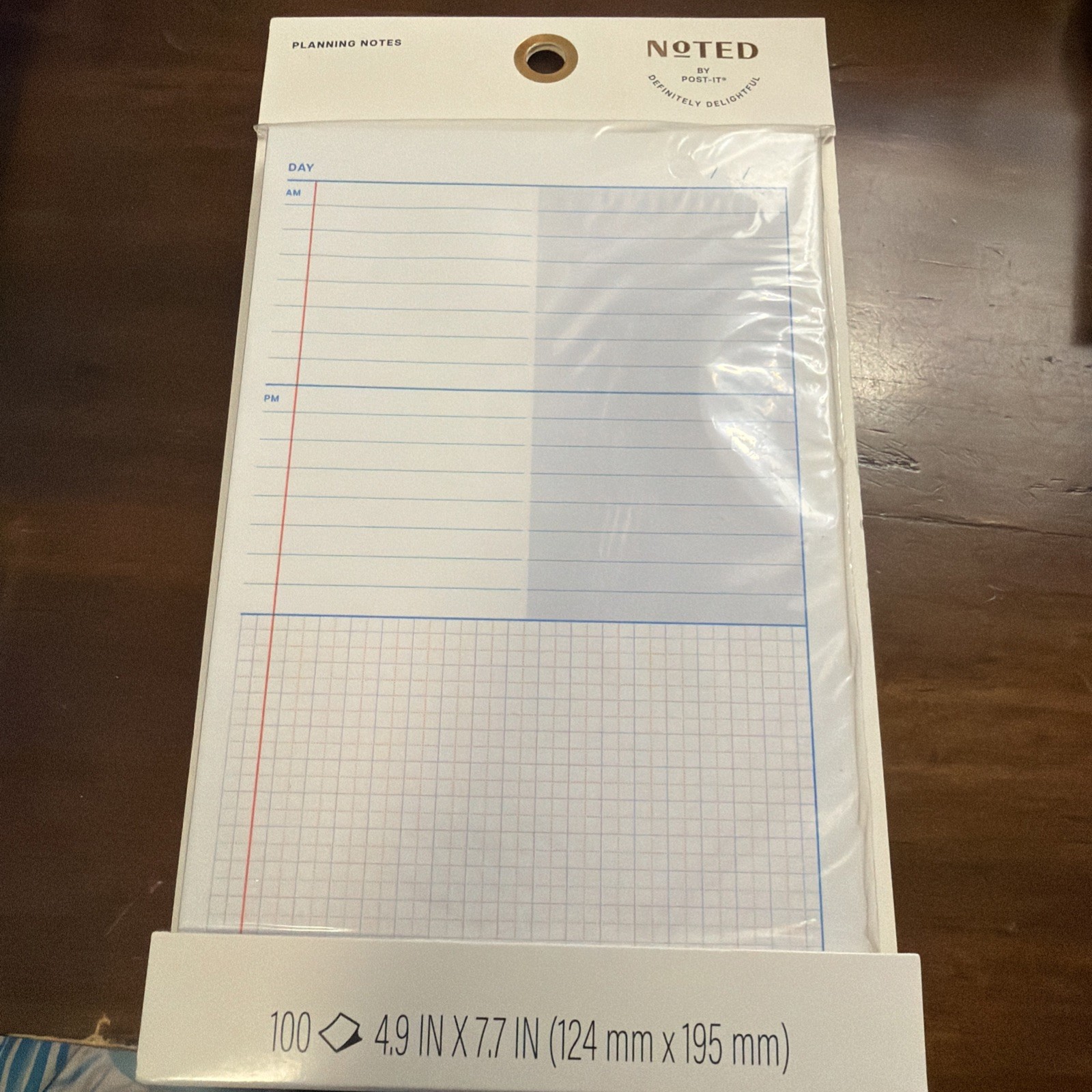 Noted by Post-it 4.9×7.7 Day Am Pm Planning Sticky Notes – 100ct
