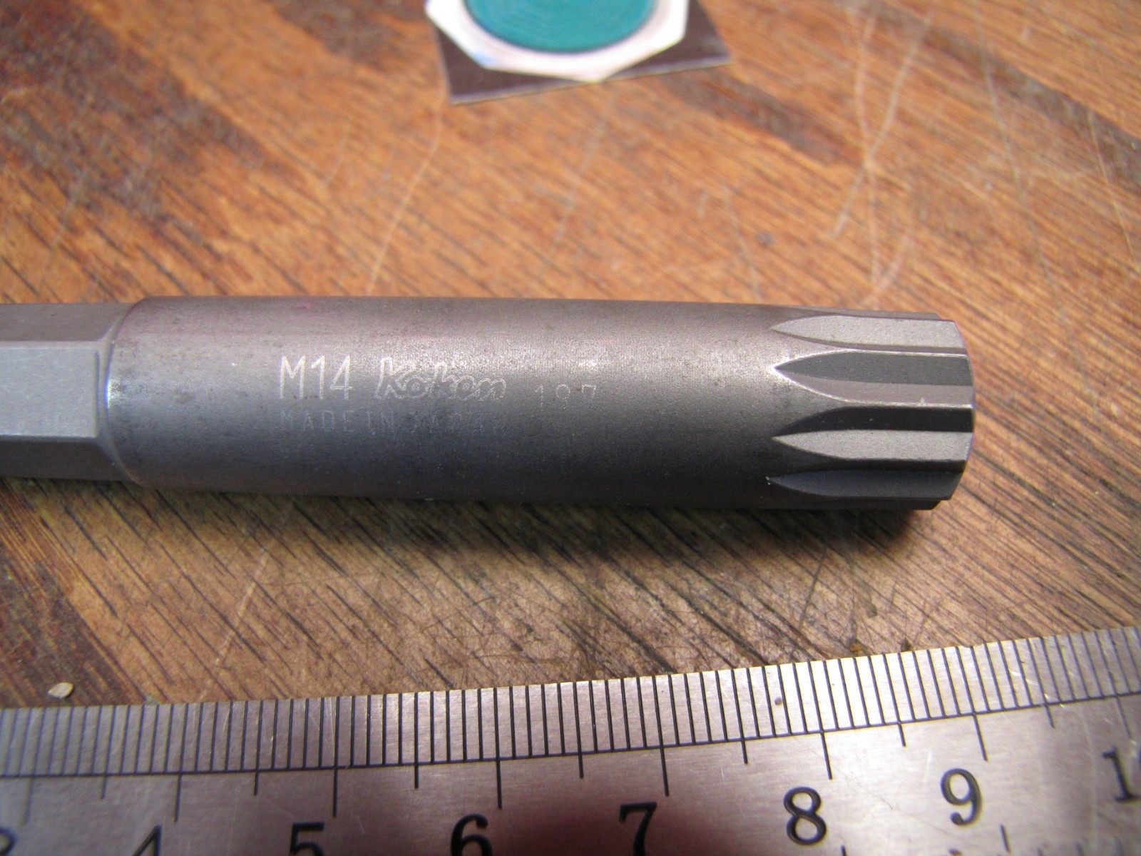 Koken M14 12pt Spline Impact Bit 197 Japan 1/2″ Hex Drive Socket Tool