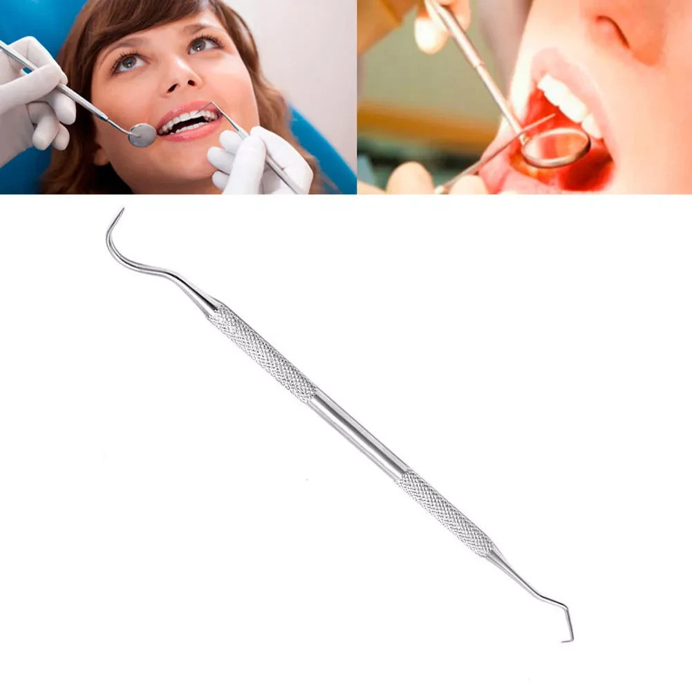 Dental Explorer Probe Hook Pick Double End Stainless Steel Dentist Teeth Clean