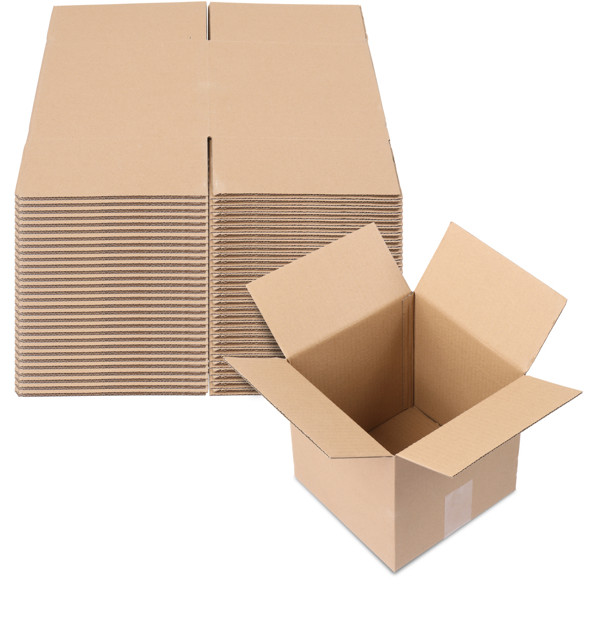 50pcs 8 «x 8″ X 8 » Thick 3mm Corrugated Cardboard Box in Kraft Paper Color