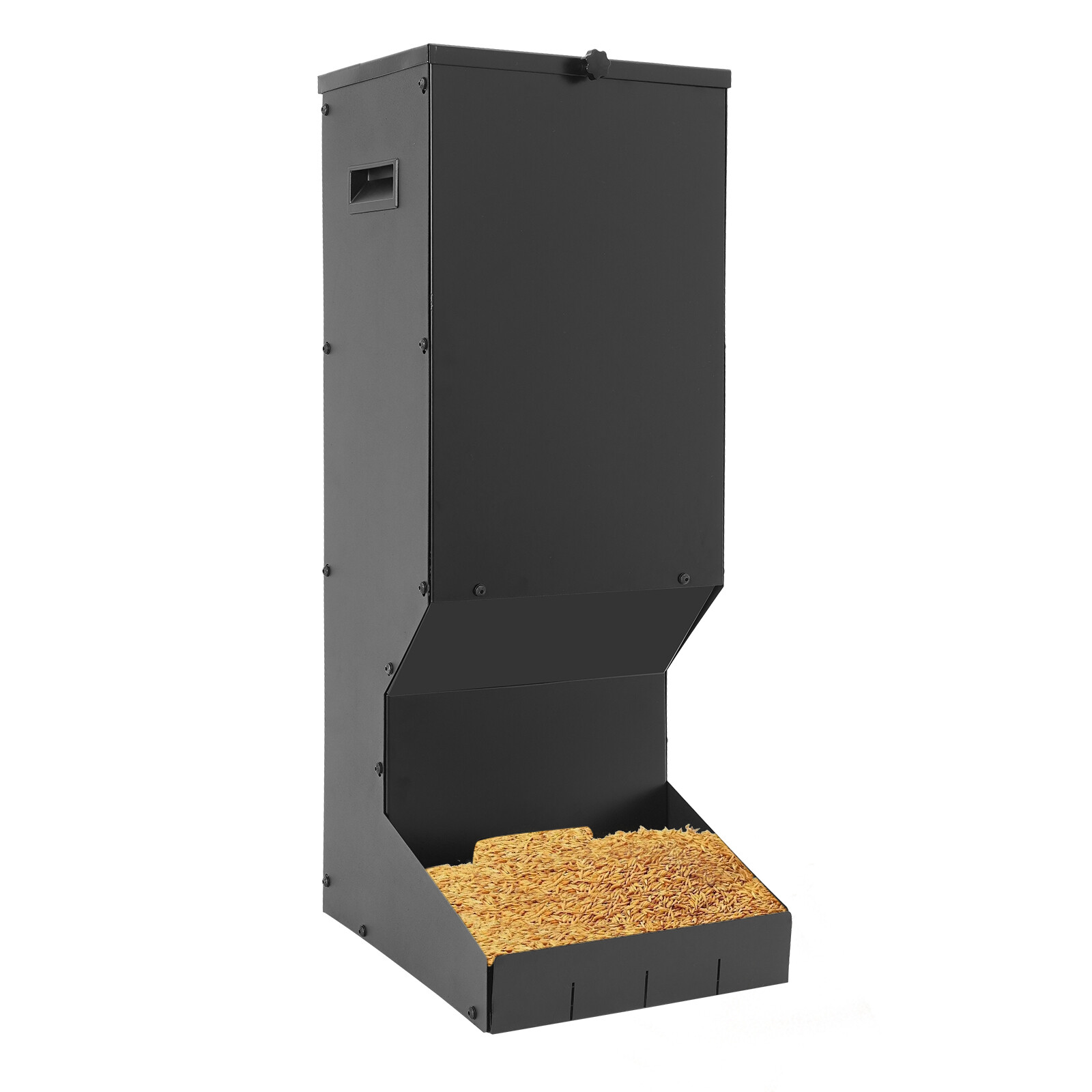 Hanging Deer Feeder Automatic Feed Dispenser With Waterproof Lid For Wildlife