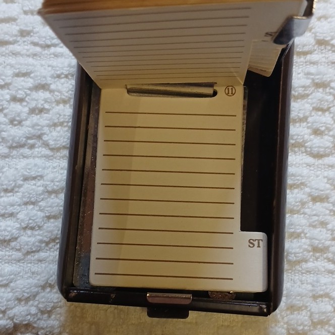 Vintage Rotary Address Book Brown Plastic Alphabetical Tabs Made in Hong Kong