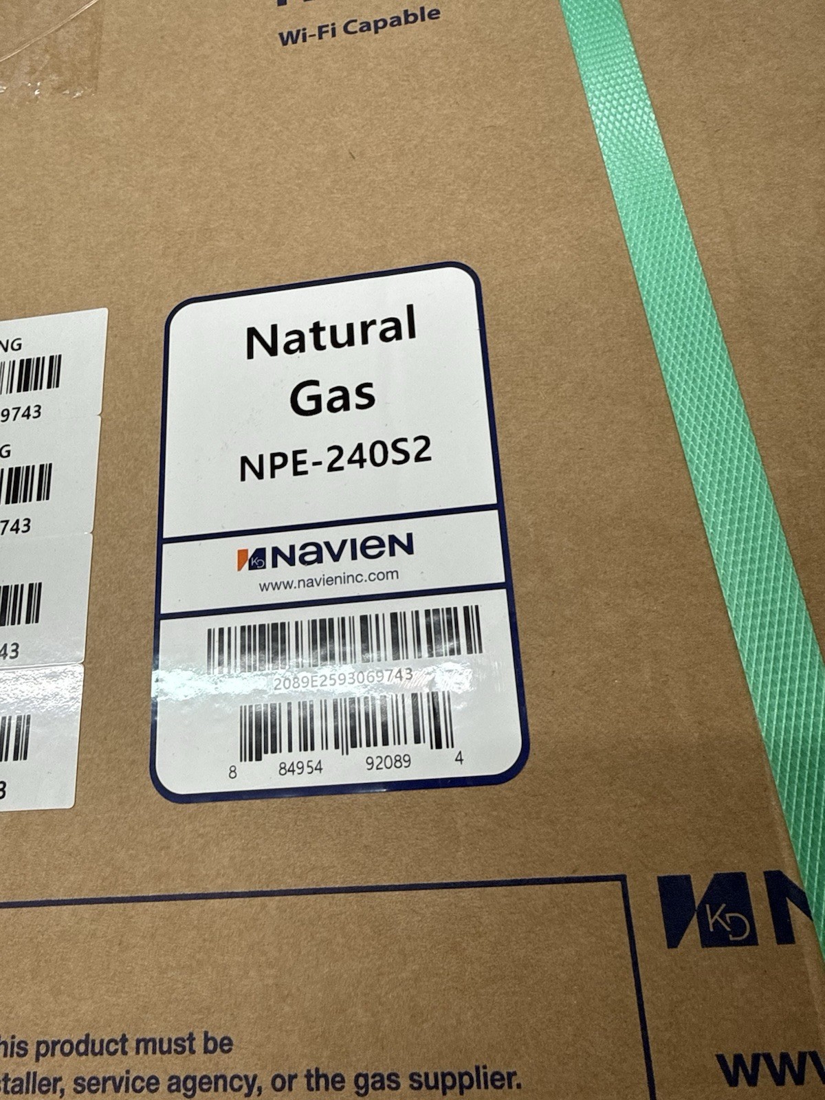 Navien NPE-240S2 199,000 BTU Condensing Gas Tankless Water Heater New