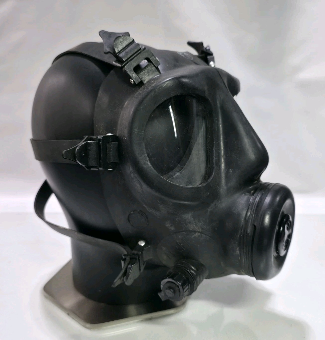 Turkish Military SR10-ST Gas Mask-Respirator MKEK 2003 +Straw w/Filter+Carry Bag