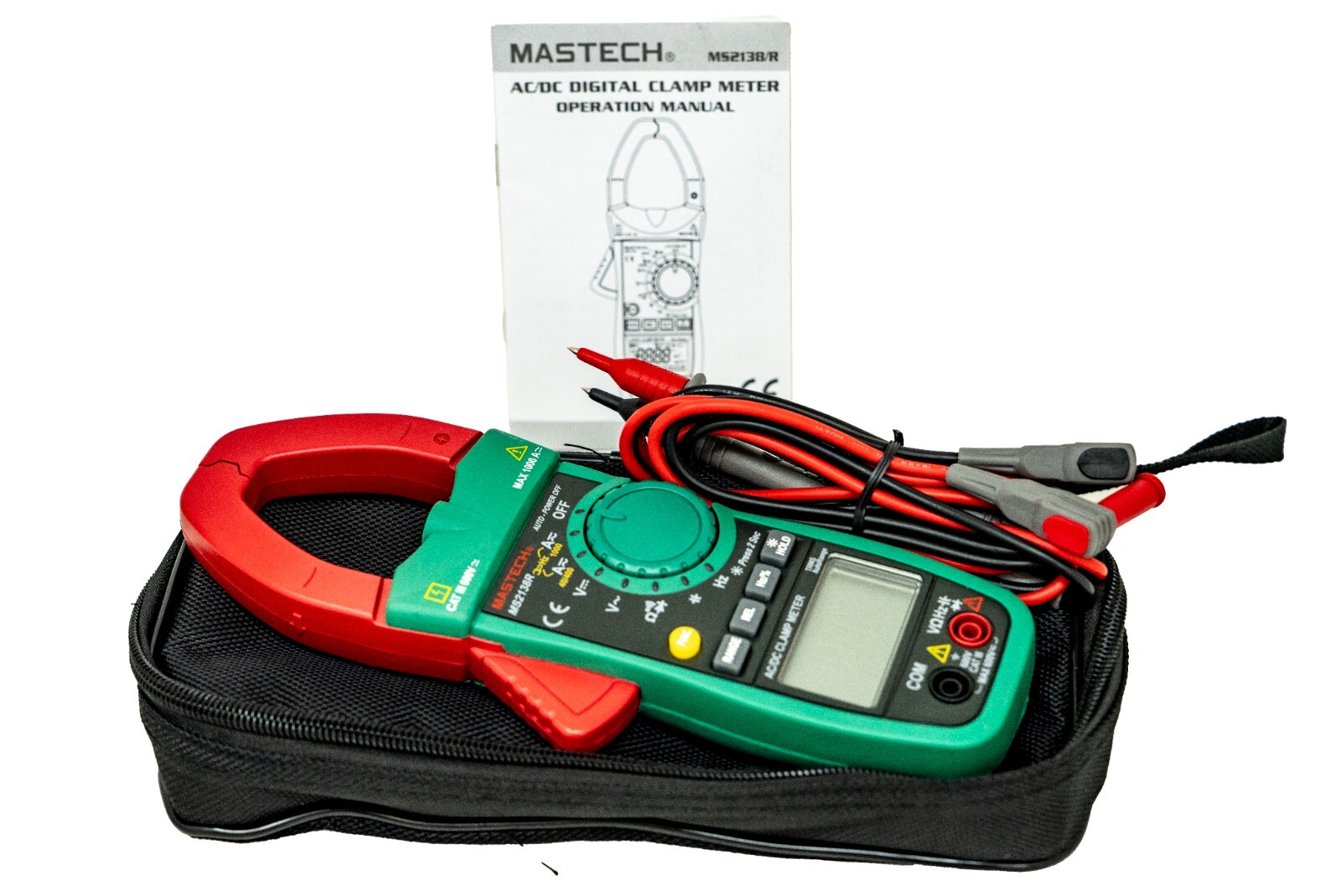 Mastech MS2138R Professional Clamp Meters AC/DC Current Multimeter Tester