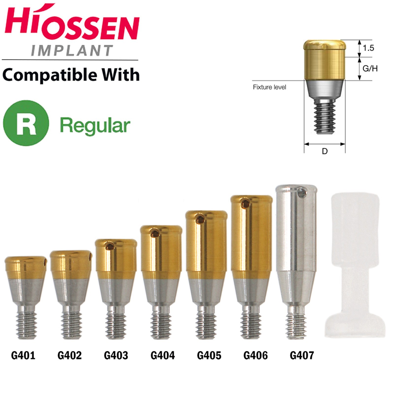 Dental Locator Abutment For Hiossen/Nobel Biocare/Zimmer/Straumann/ITI/Mis/Adin
