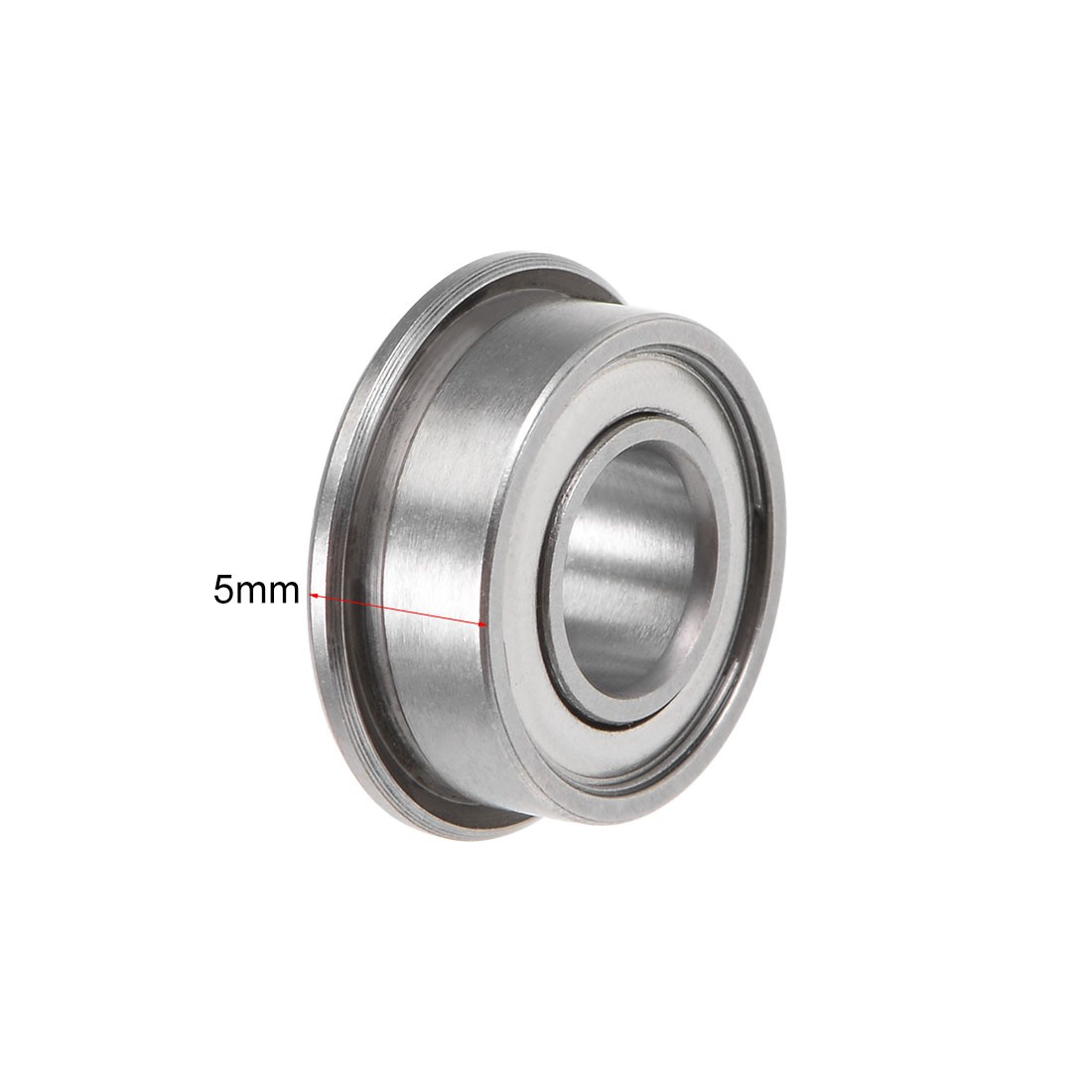 F686ZZ Flange Ball Bearing 6mm ID 13mm OD 5mm Thick Double Shielded 10Pcs