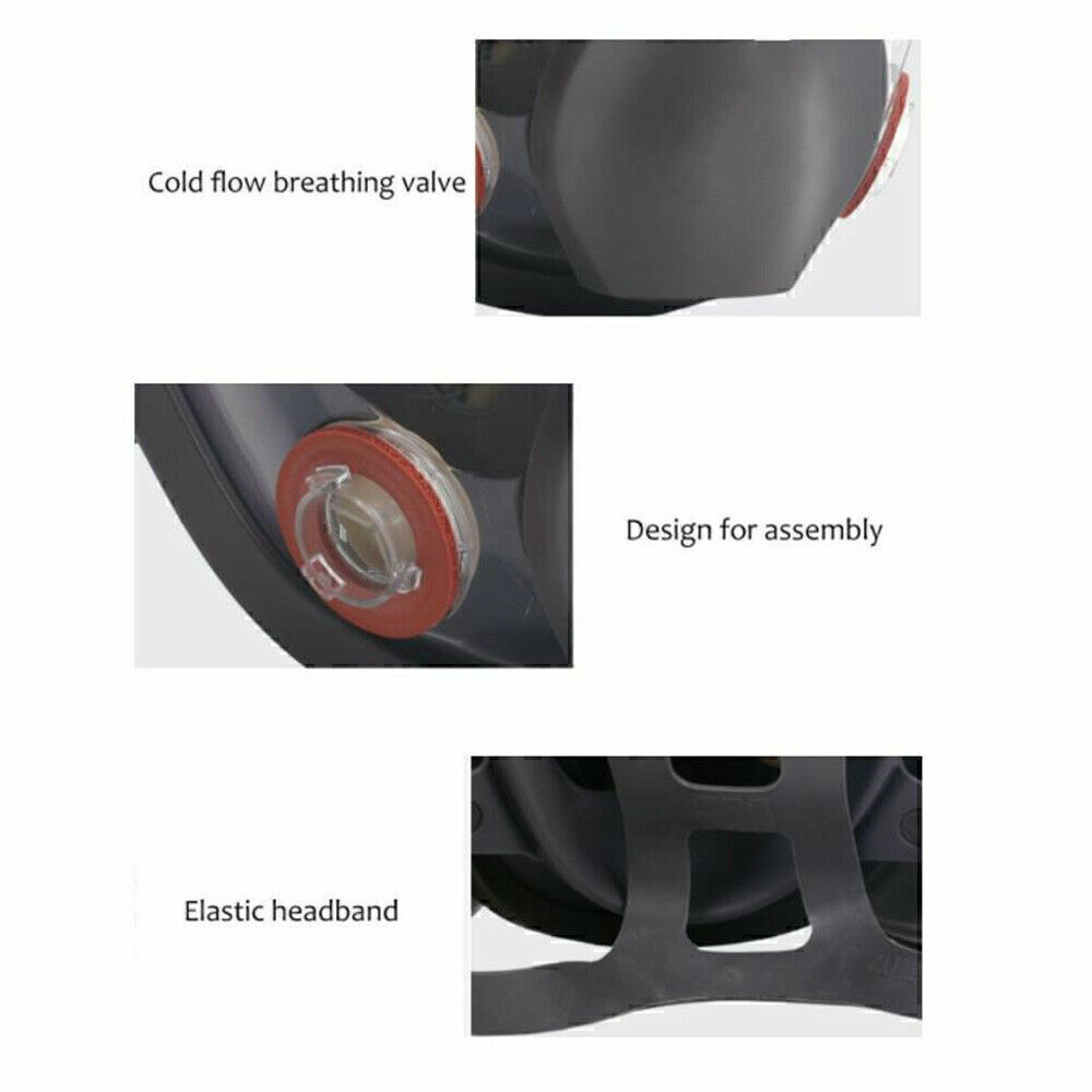 Full Face Respirator Gas Mask Carbon Filter For Auto Car Painting Spraying Safe