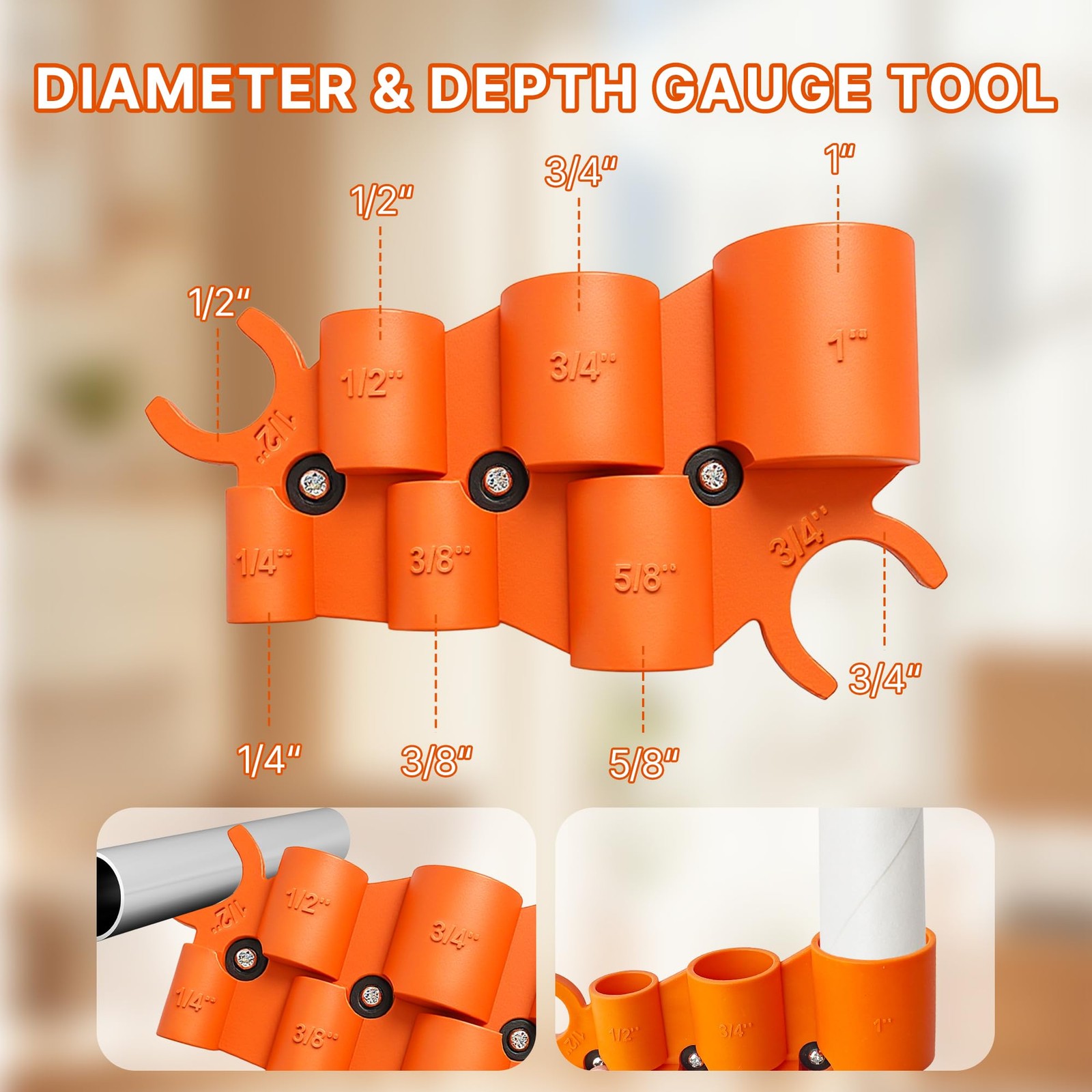 Pipe Deburring Tool Kit, 1/4” to 1” Adjustable, Inner/Outer Reamer for PVC, PP