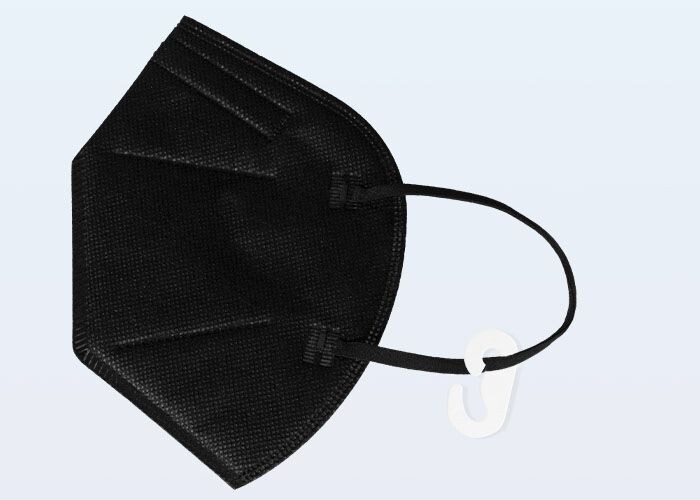 Kingfa KN95 Black Face Mask 10 Pcs Disposable Respirator 5-Ply Layer GB2626-2019