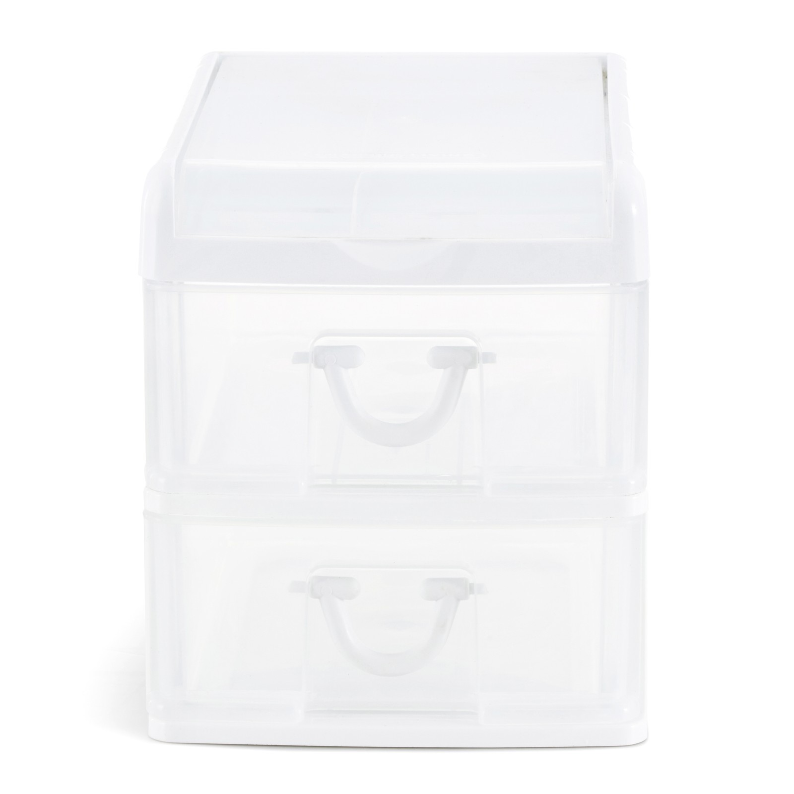 Gracious Living 2 Drawer Desktop Countertop Organizer with Flip Top Lid (3 Pack)