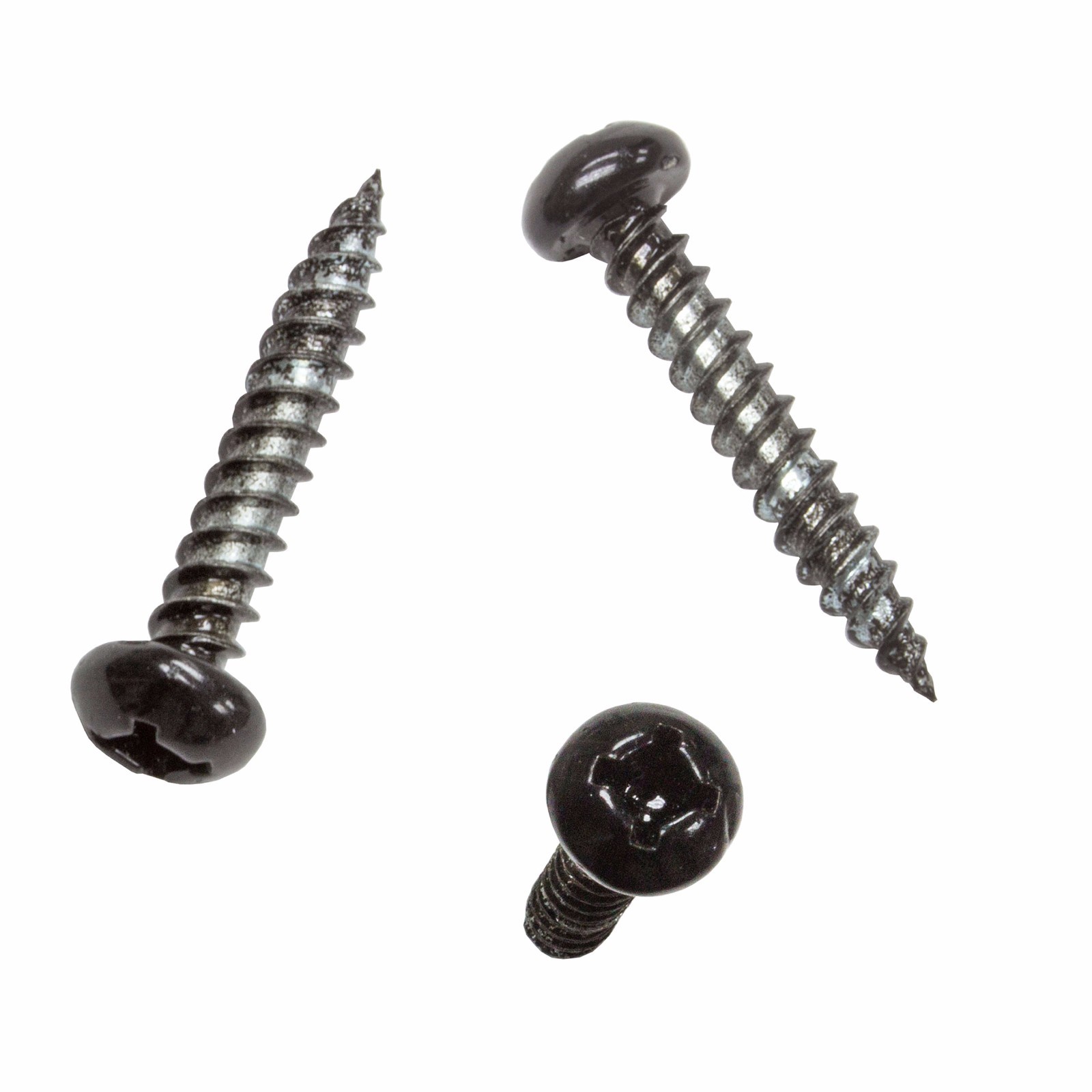 8X1″ Pan Head Metal RV Screws Polar Black 100 Pack