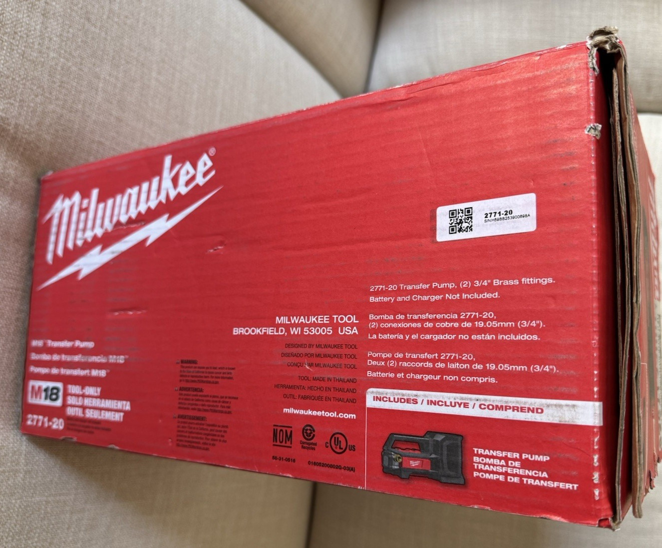 Milwaukee 2771-20 M18 M18 Cordless Portable Water Transfer Pump Bare Tool