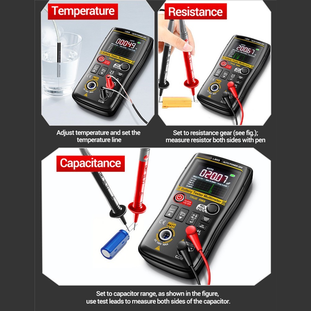 for 2 in 1 Tester for Battery Internal Resistance and Multifunctional