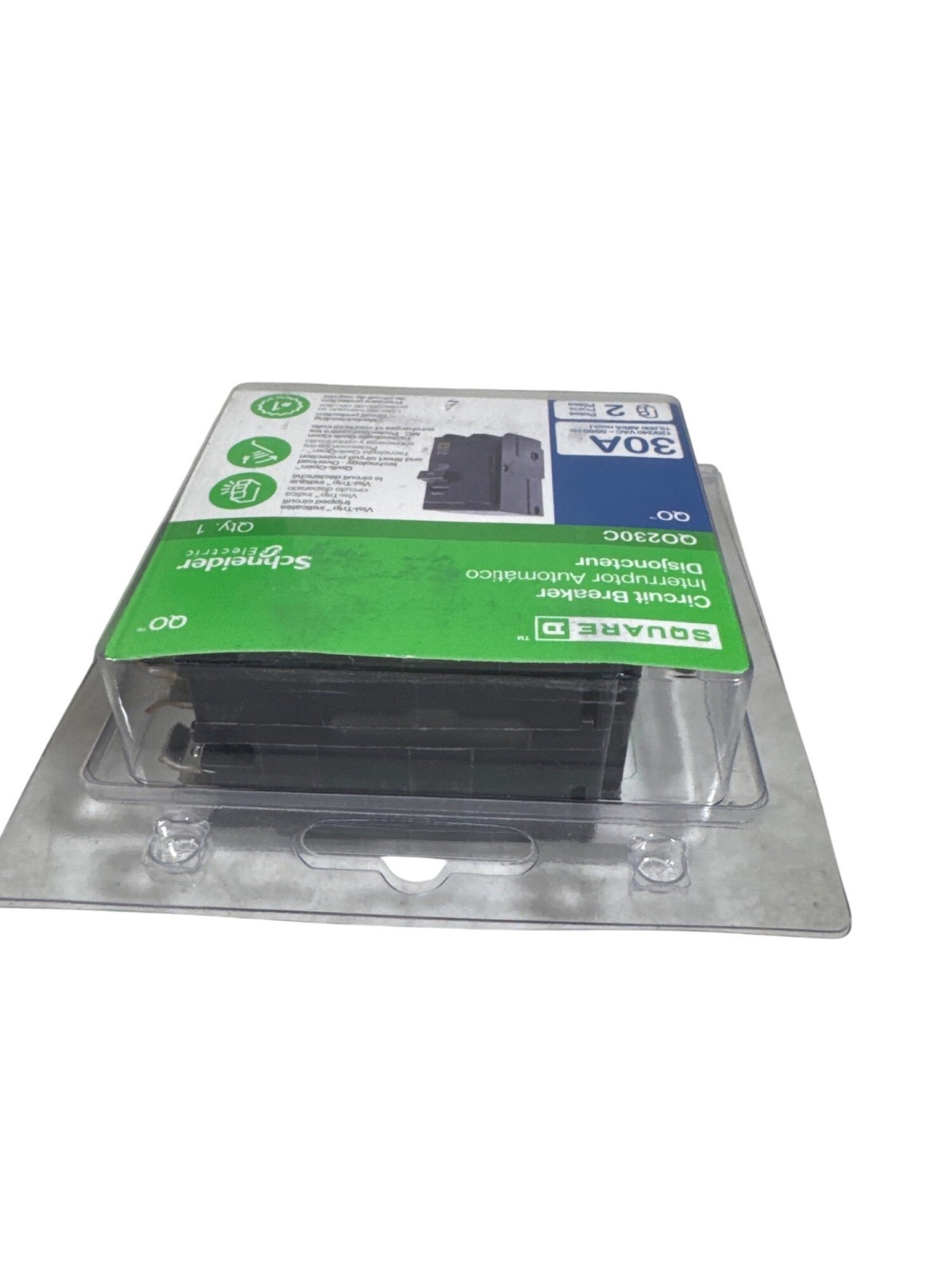 NEW Square D QO 30 Amp 2-Pole GFCI Circuit Breaker QO230GFIC