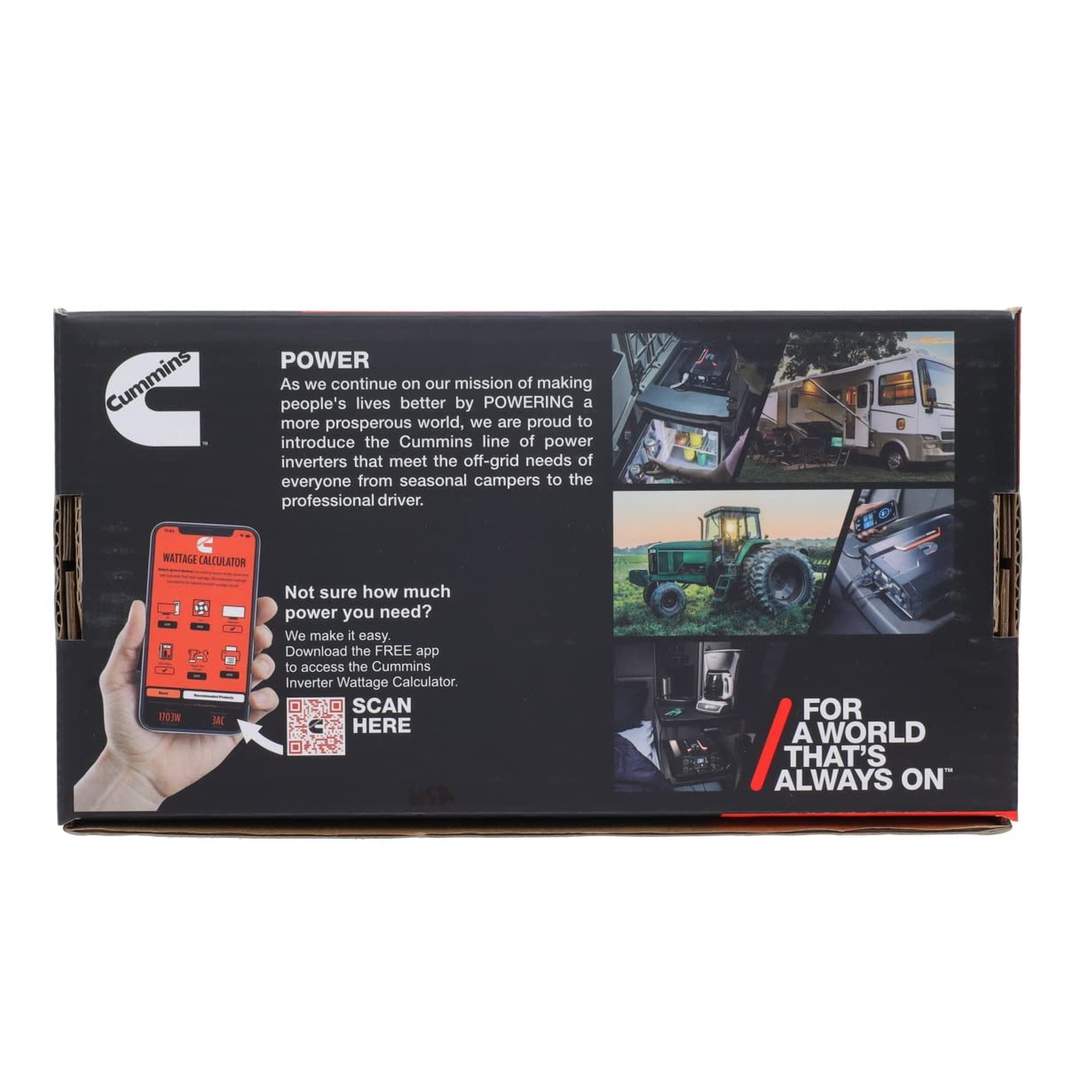 Cummins CMN400 400 Watt Car Inverter DC 12 Volts to 110 Volts AC Converter (F…