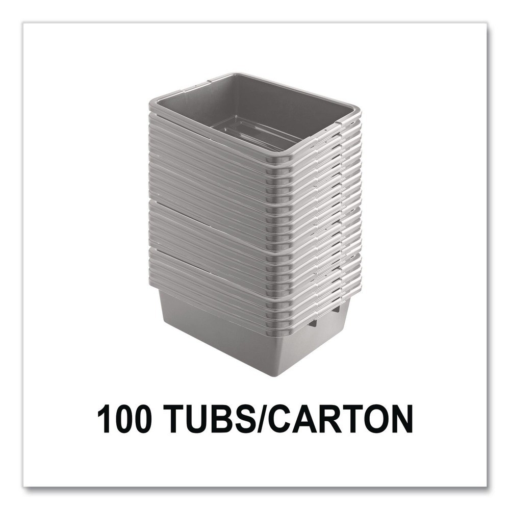 Rubbermaid Commercial 335192GRAYCT Bus/Utility Box – Gray (1-Pallet) New