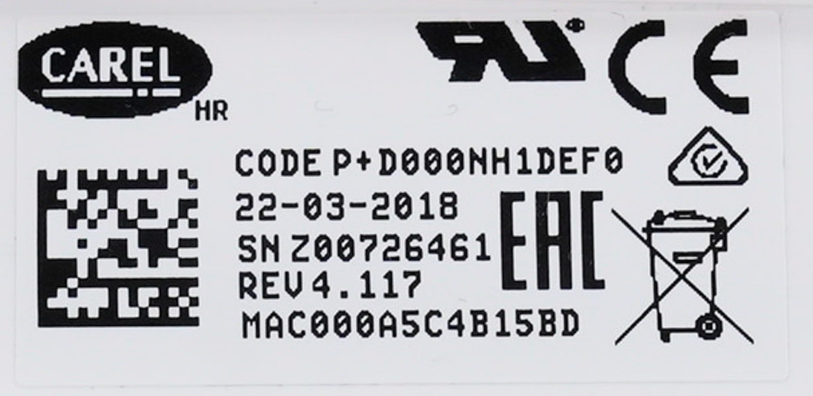 Carel P+D000NH1DEF0 c.PCO Programmable Controller PD000NH1DEF0 – New No Box