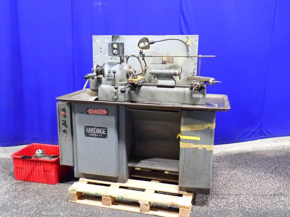 HARDINGE DV59 TURRET LATHE W/ TOOLING 9″ X 23″ 03260490004