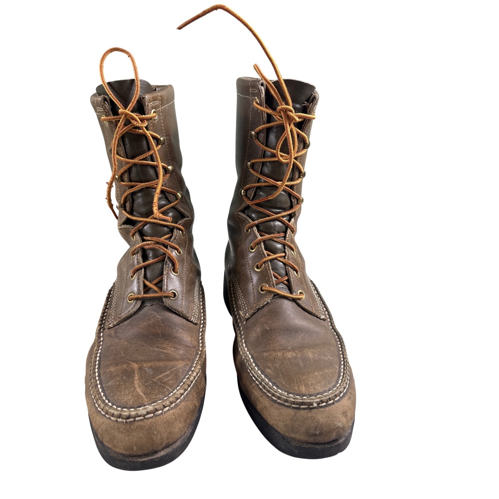 Wolverine Insulated Work Boots Men’s 9.5 Wide Brown Leather Lace Up Oil Proof