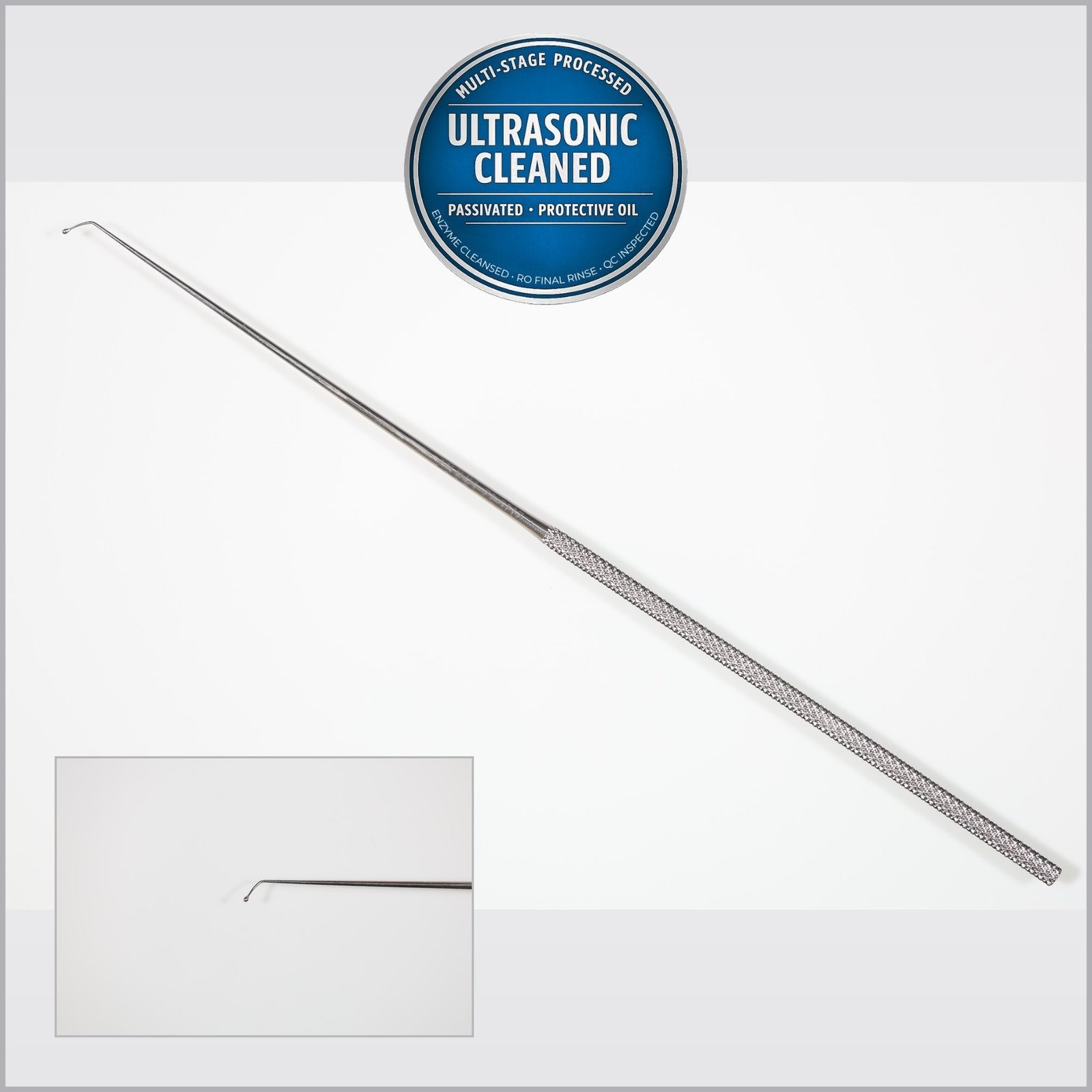 Boss 71-5117 Rhoton Ball Dissector, Angled 45°, 5mm Tip, Malleable, 7-1/2in