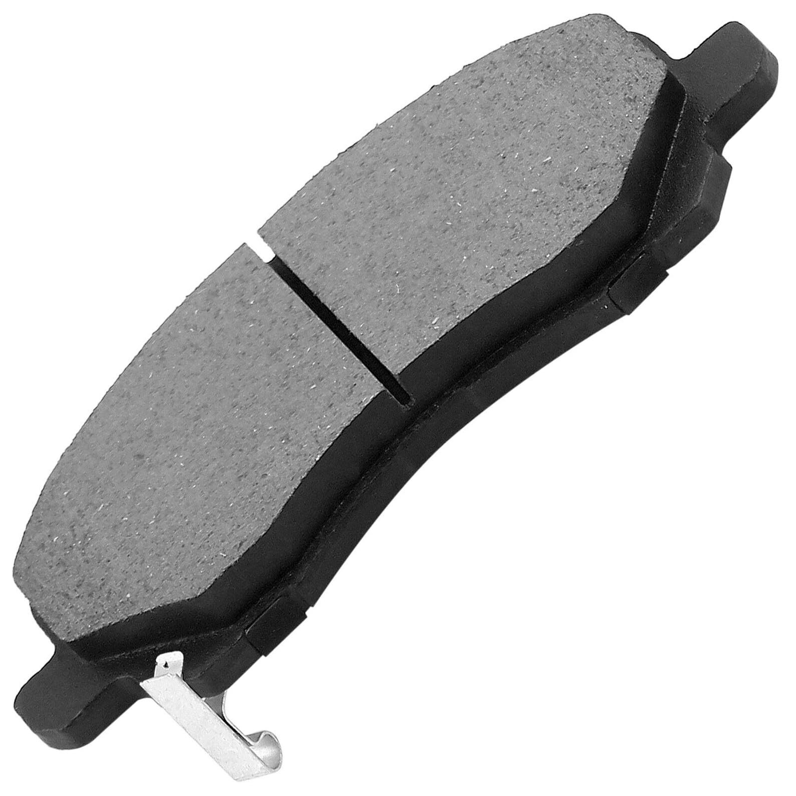 8pcs Ceramic Slotted Front Rear Disc Brake Pad Set