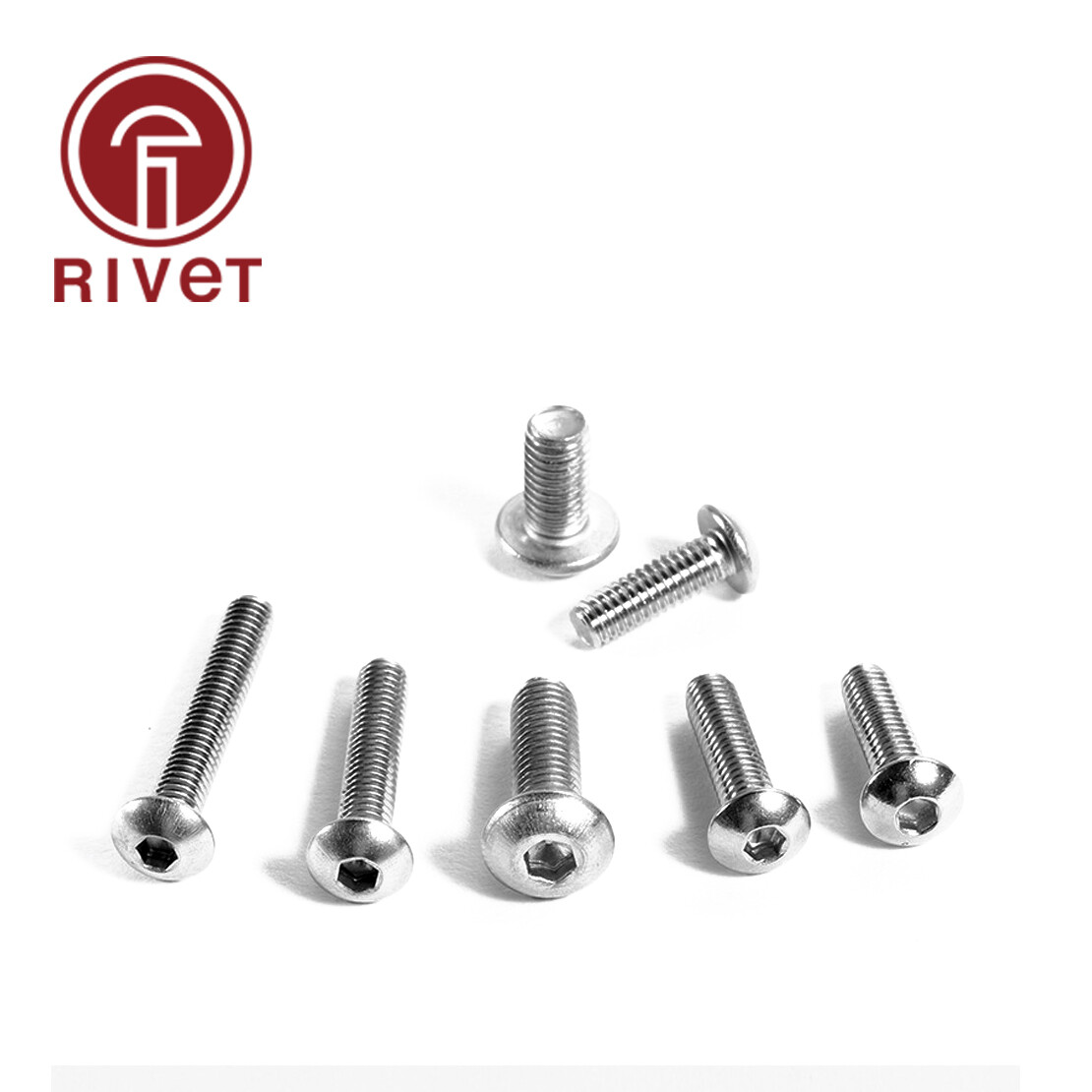 ISO 7380 Hexagon Socket Button Head Screws 304 Stainless M3 M4 M5 M6 M8 M10 M12