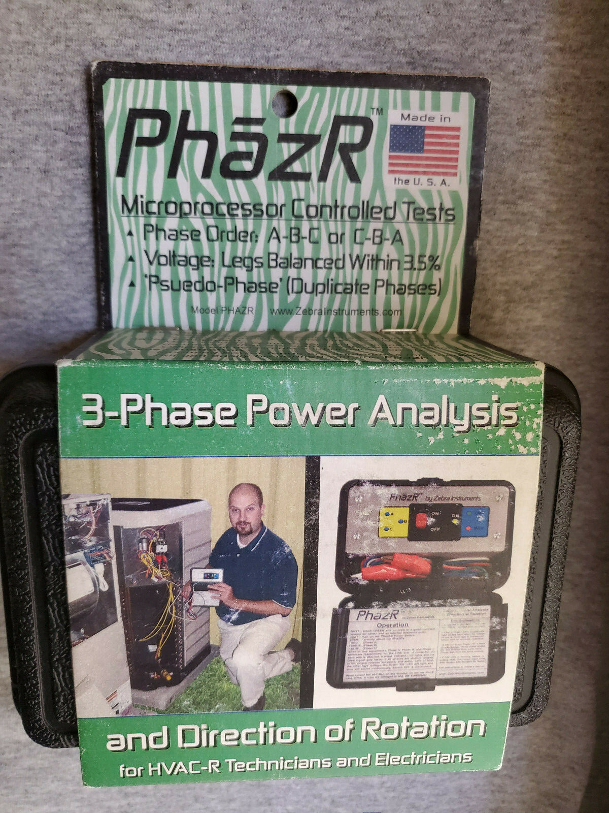 PHAZR 3-Phase Microprocessor Controlled Tests by Zebra Instruments. Brand New!