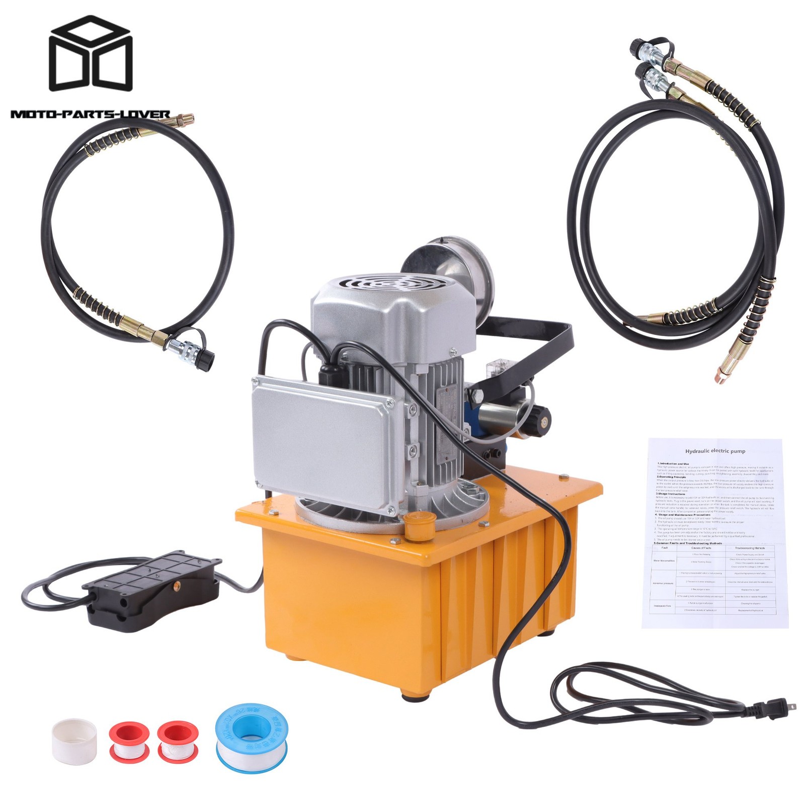750W Electric Hydraulic Pump 10000PSI Double Acting 110V