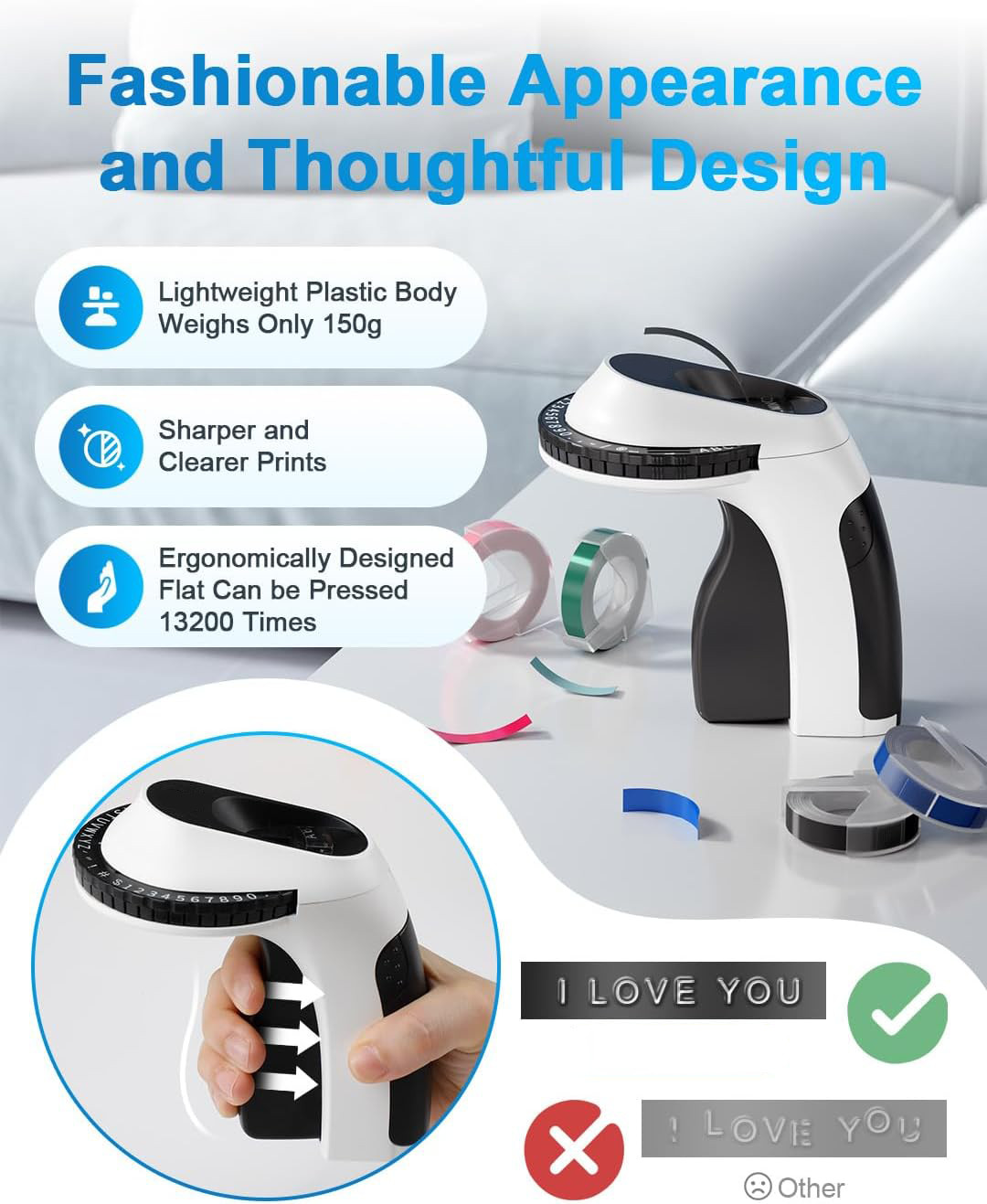 DYMO Embossing Label Maker with 6 DYMO Label Tapes | Organizer Xpress, Pro Label