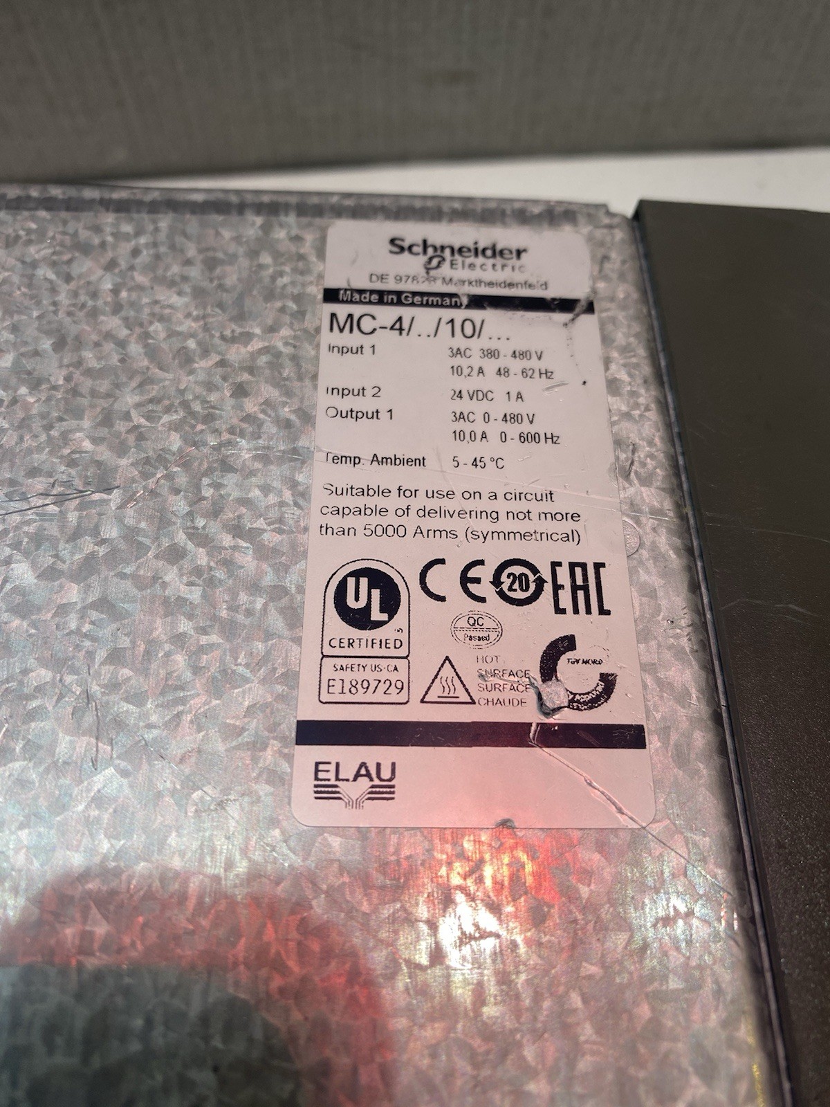 Schneider MC-4 PacDrive MC-4/11/10/400 , SW: V00.22.xx