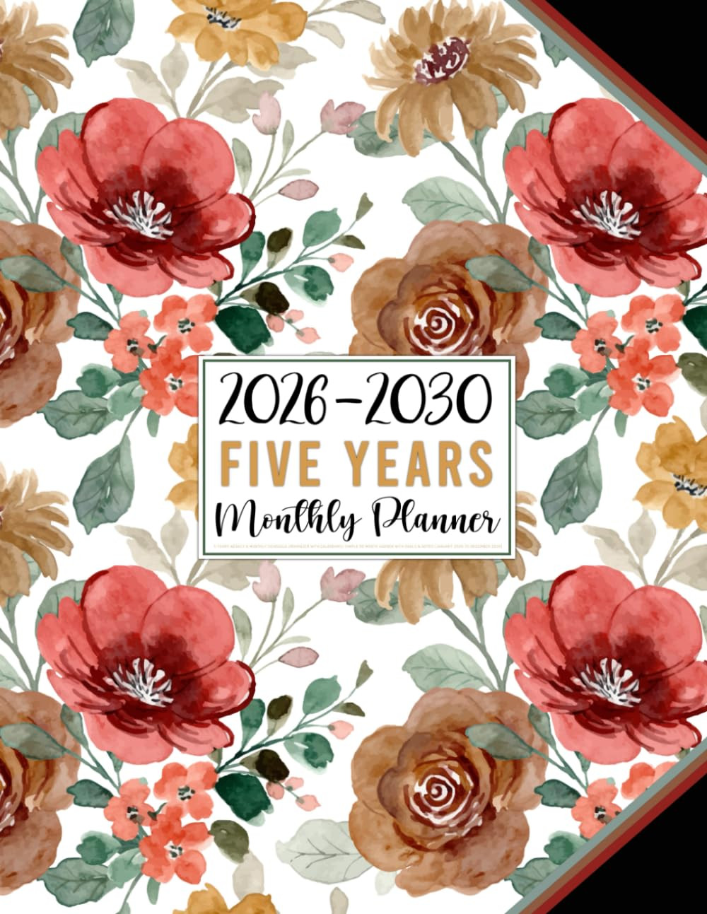 2026-2030 Monthly Planner: 5 Years Weekly & Monthly Schedule Organizer with Cale