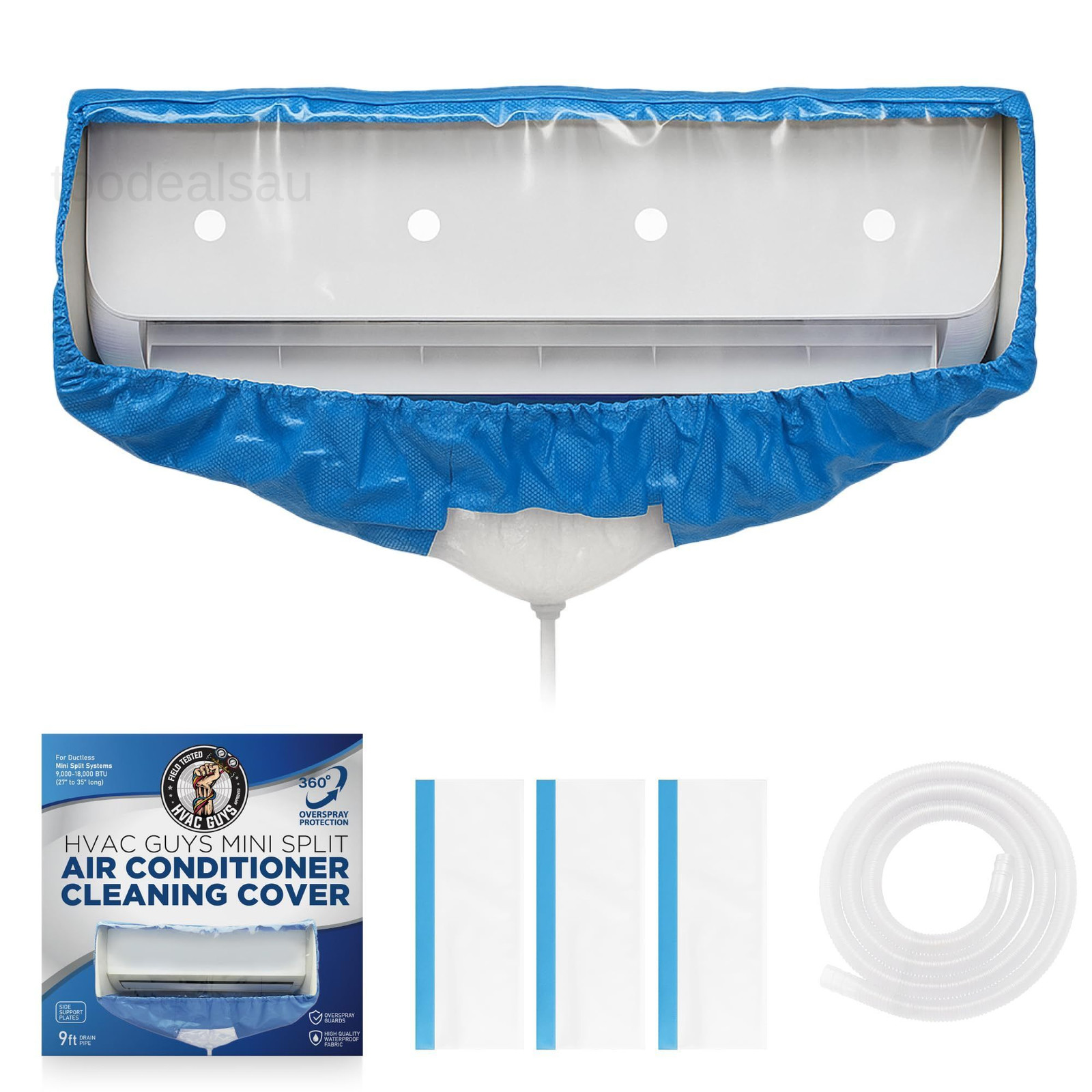 Mini Split Cleaning Bag | 360 Small (For Systems 27in – 35in), Light Blue