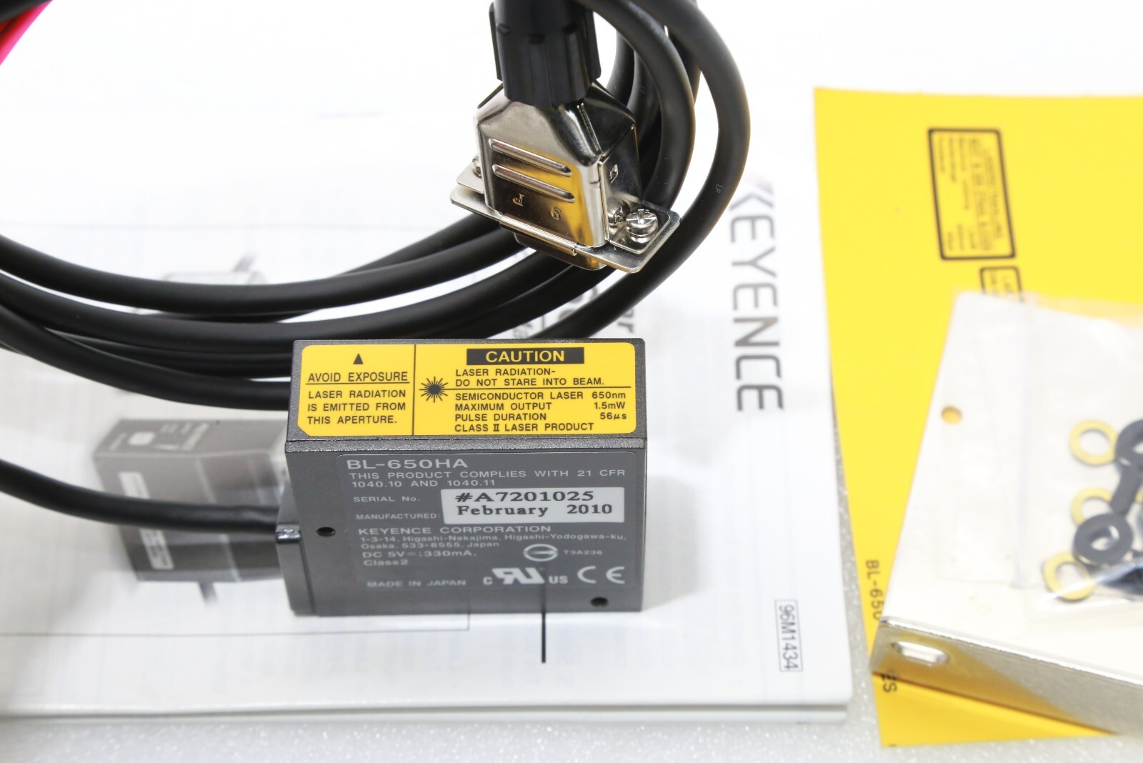 KEYENCE Genuine NNB BL-650HA Laser Barcode Reader SEN-I-2529=9I12
