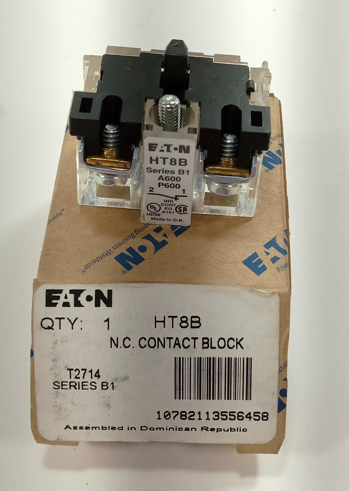 1 NEW EATON HT8B SERIES B1 NC CONTACT BLOCK NIB ***MAKE OFFER***