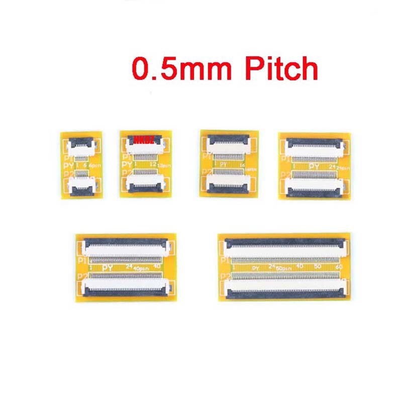 0.5/1.0mm FFC/FPC Flat Connector Adapter Flexible Cable Extension Board 4-40Pin