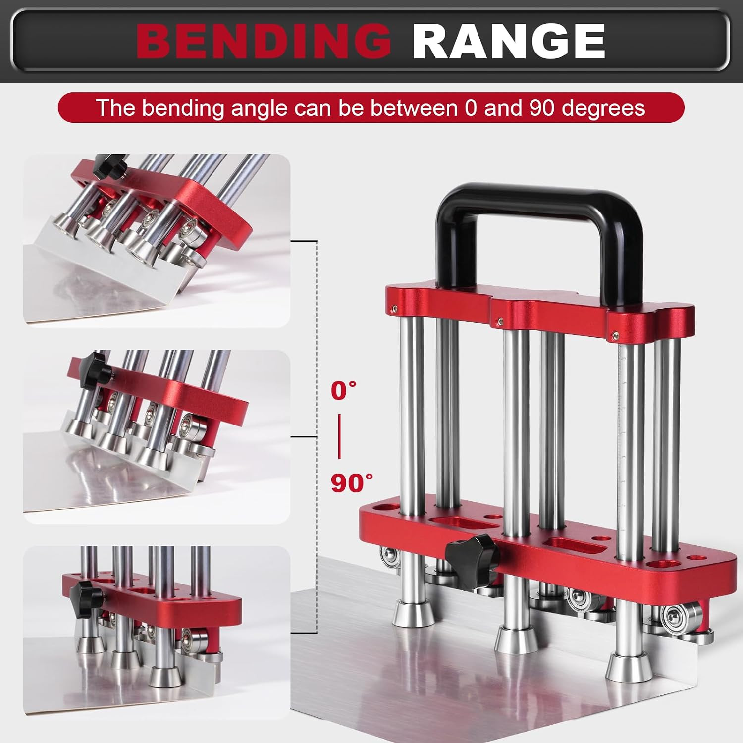 Three-Station Sheet Metal Bender, Edge Roller Bender for Standing Seam Roofing T