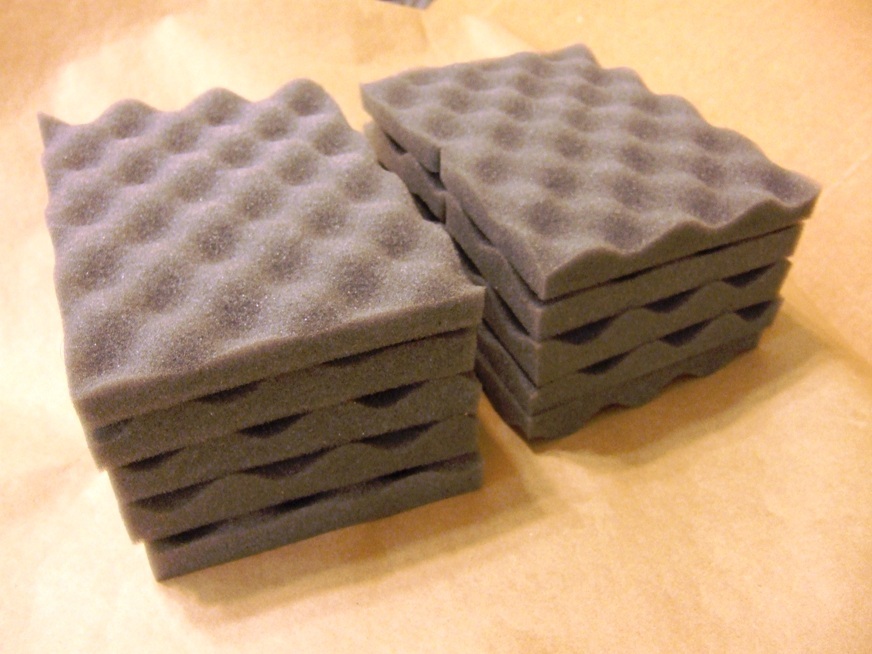 Lot of 10 -soft recycled foam packing sheet pad protection flexible shipping 6×8