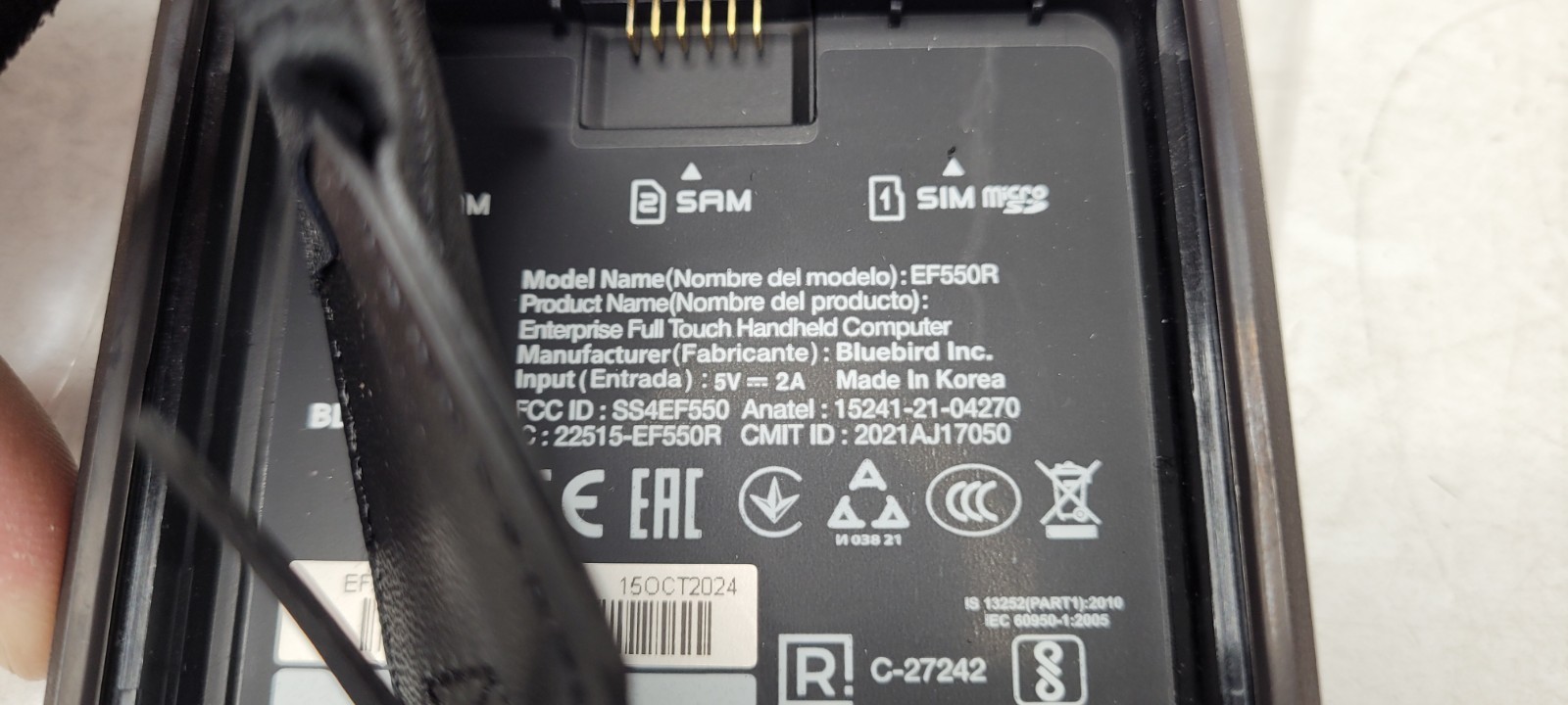 BLUEBIRD EF550R-ANLB ULTRA-RUGGED HANDHELD COMPUTER WIFI 4/64GB NEW IN BOX