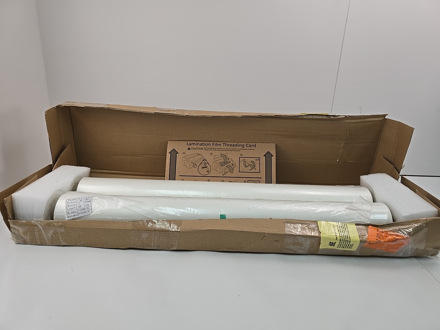 GBC Thermal Laminating Film Rolls Ultima 65 EZLoad Nap I 1.5mil 27″x500′ 2-Pack