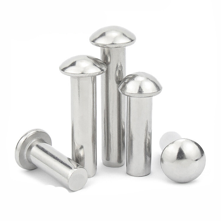 Solid Aluminium Round Head Rivets DIN 660 Domed Head M2 M2.5 M3 M4 M5 M6 M8