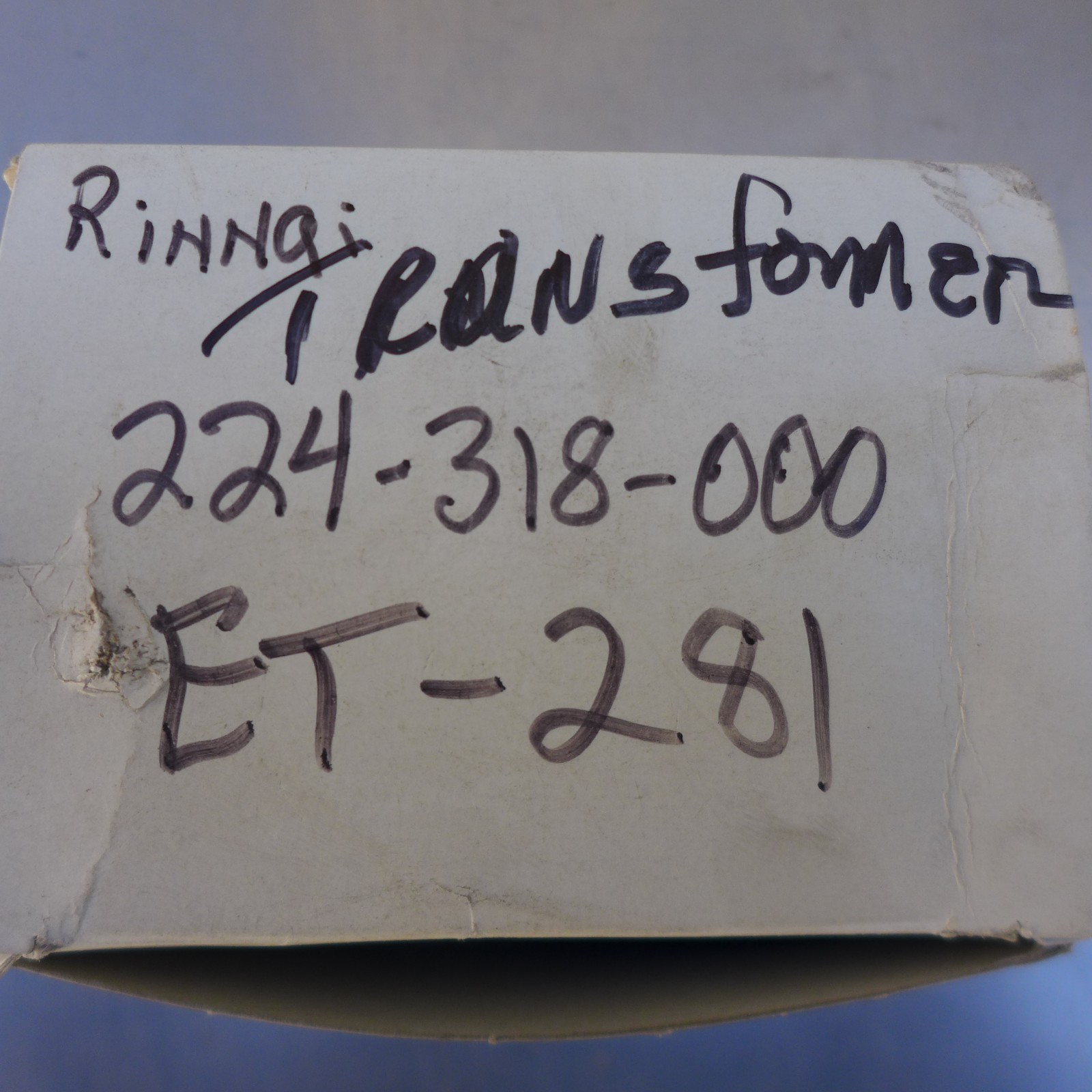 U216 RINNAI TRANSFORMER ET281 X01 / 224-318-000 NEW FREE SHIPPING