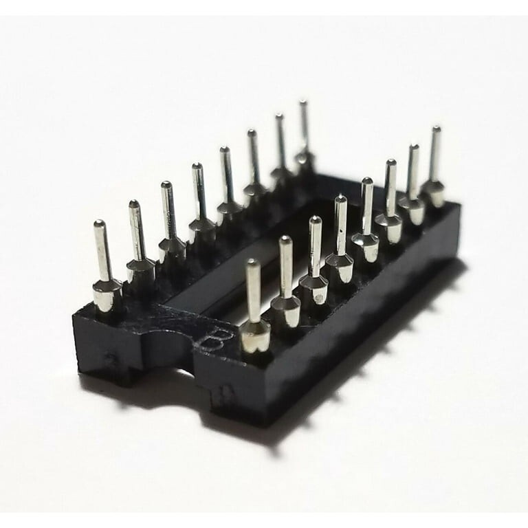 5 Pcs 16 Pin DIP Round Pin 2.54mm IC Socket Adaptor | Round Hole | US Ship